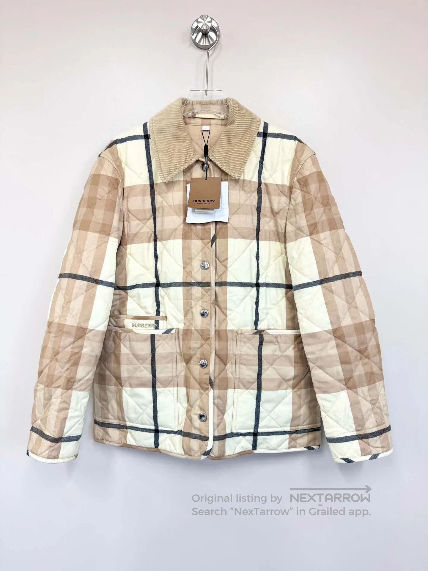 Burberry Burberry Beige diamond quilted cotton coat jacket| Size S / US 4 / IT 40 - 1 Thumbnail