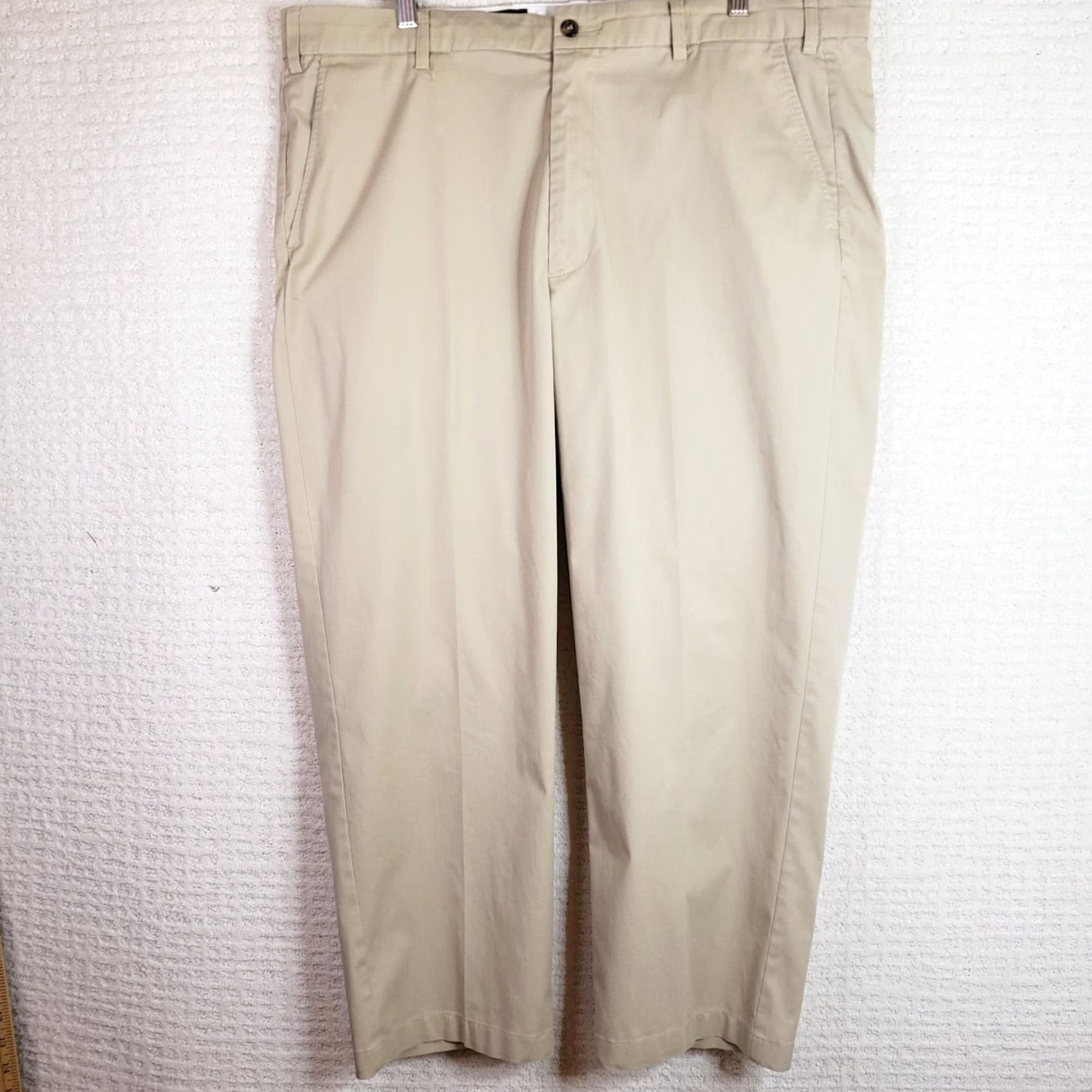 Orvis Orvis Mens Khaki Pants Beig Flat Front 39 Altered Regular Waist Zip Button Pants Size US 39 - 2 Thumbnail
