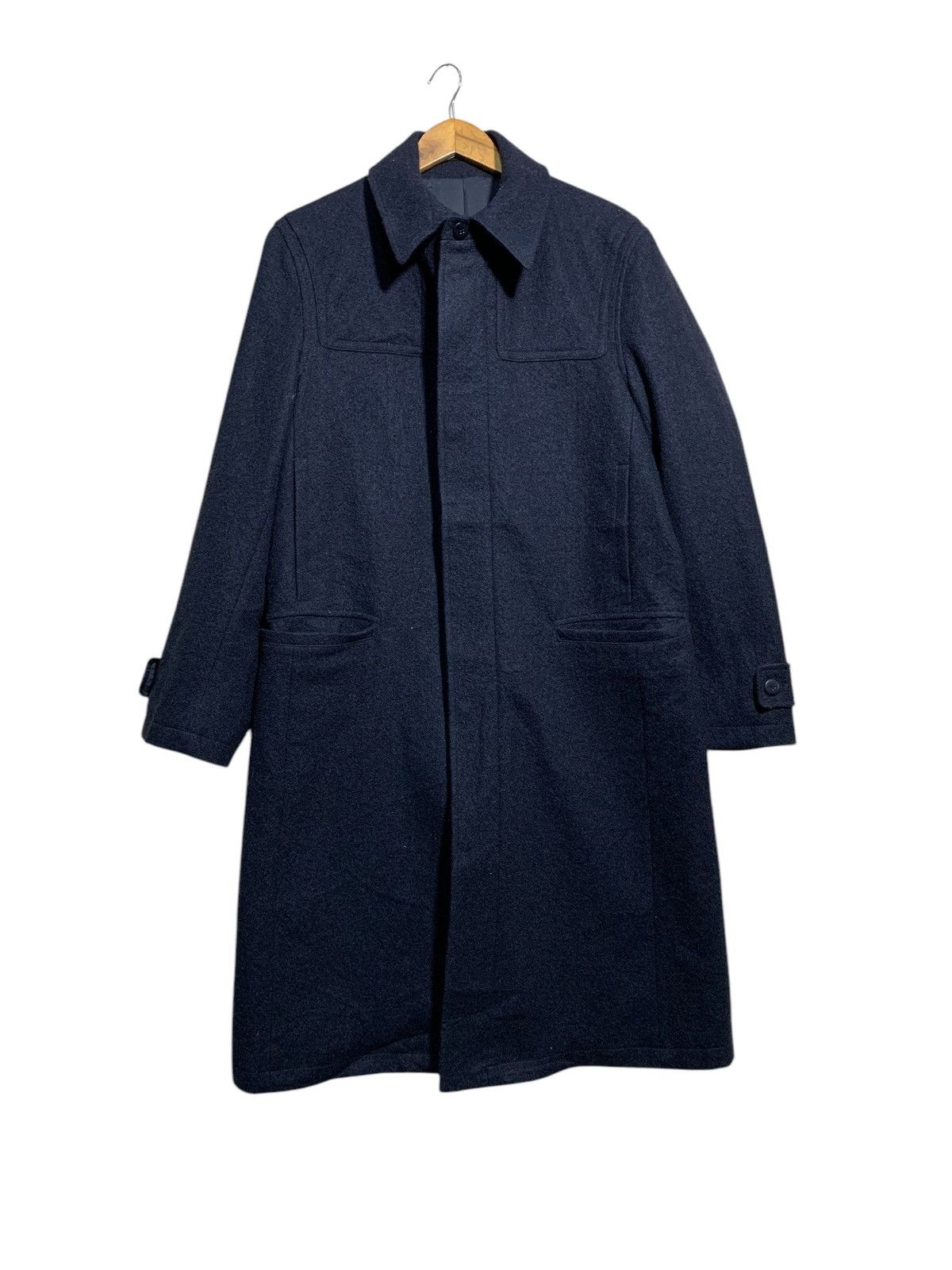 Yohji Yamamoto 🔥YOHJI YAMAMOTO A.A.R WOOL OVERCOATS JACKETS Size US L / EU 52-54 / 3 - 3 Thumbnail