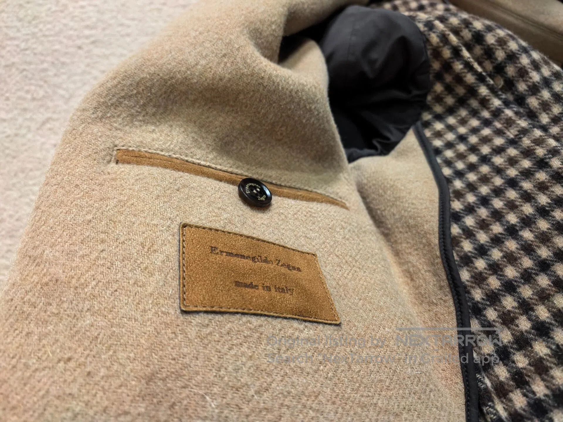 Ermenegildo Zegna Ermenegildo Zegna Men's Fleece Wool Coat. Size US M / EU 48-50 / 2 - 6 Thumbnail