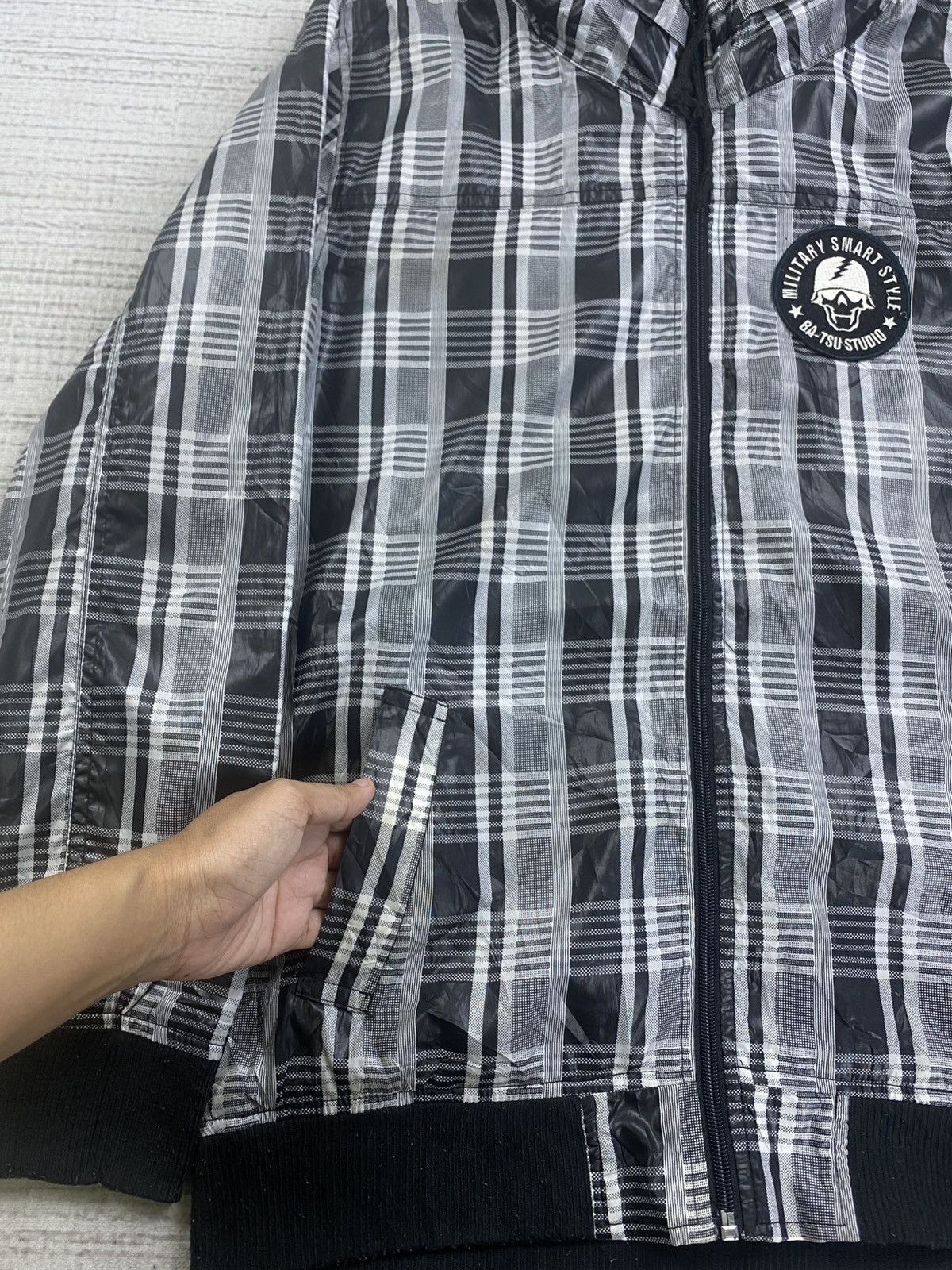 Japanese Brand × Vintage Vintage Ba-Tsu Studio Military Style Hidden Hoodie Jacket Size US M / EU 48-50 / 2 - 9 Thumbnail