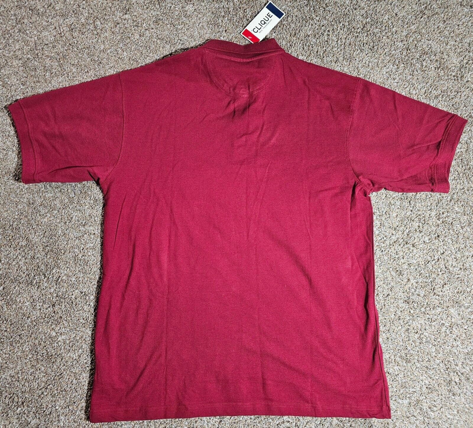 Clique clique polo shirt NWT 2xl XXL Red Size US XXL / EU 58 / 5 - 6 Thumbnail