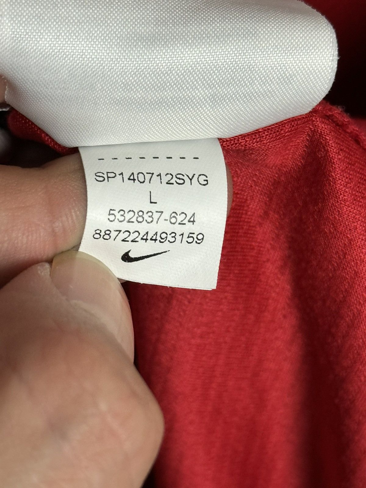 Nike Manchester United 13/14 Home Football Jersey T-Shirt Size US L / EU 52-54 / 3 - 21 Thumbnail