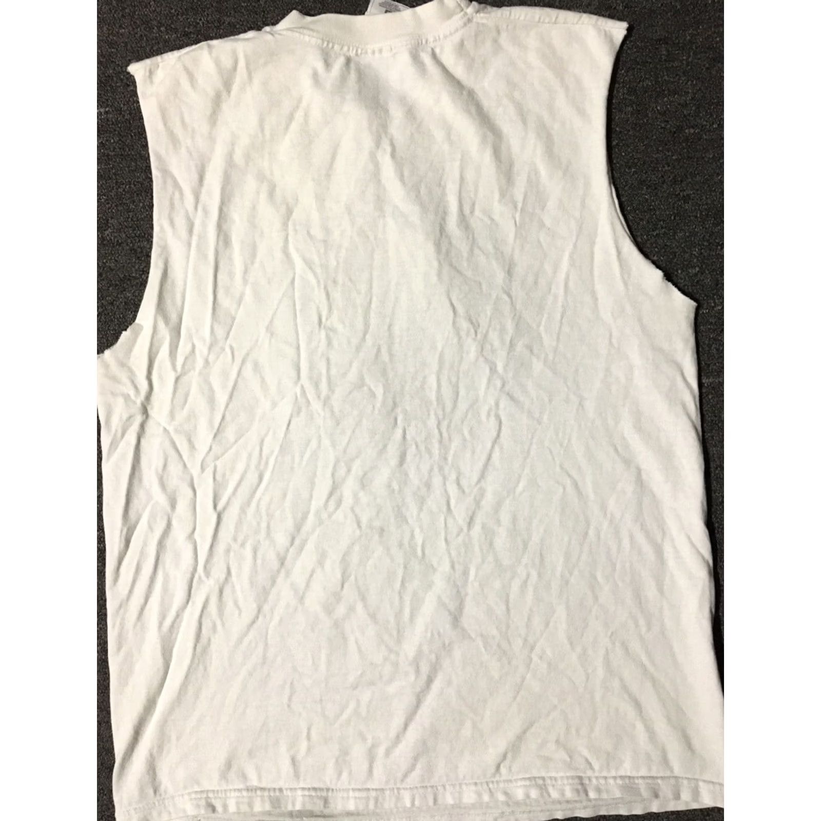 Fruit Of The Loom VINTAGE 90s Action Girl faded distressed shirt M White USA Shirt Mens Sleeveless Distressed Grunge Punk Anime Cartoon Art Fashion Size US M / EU 48-50 / 2 - 7 Thumbnail