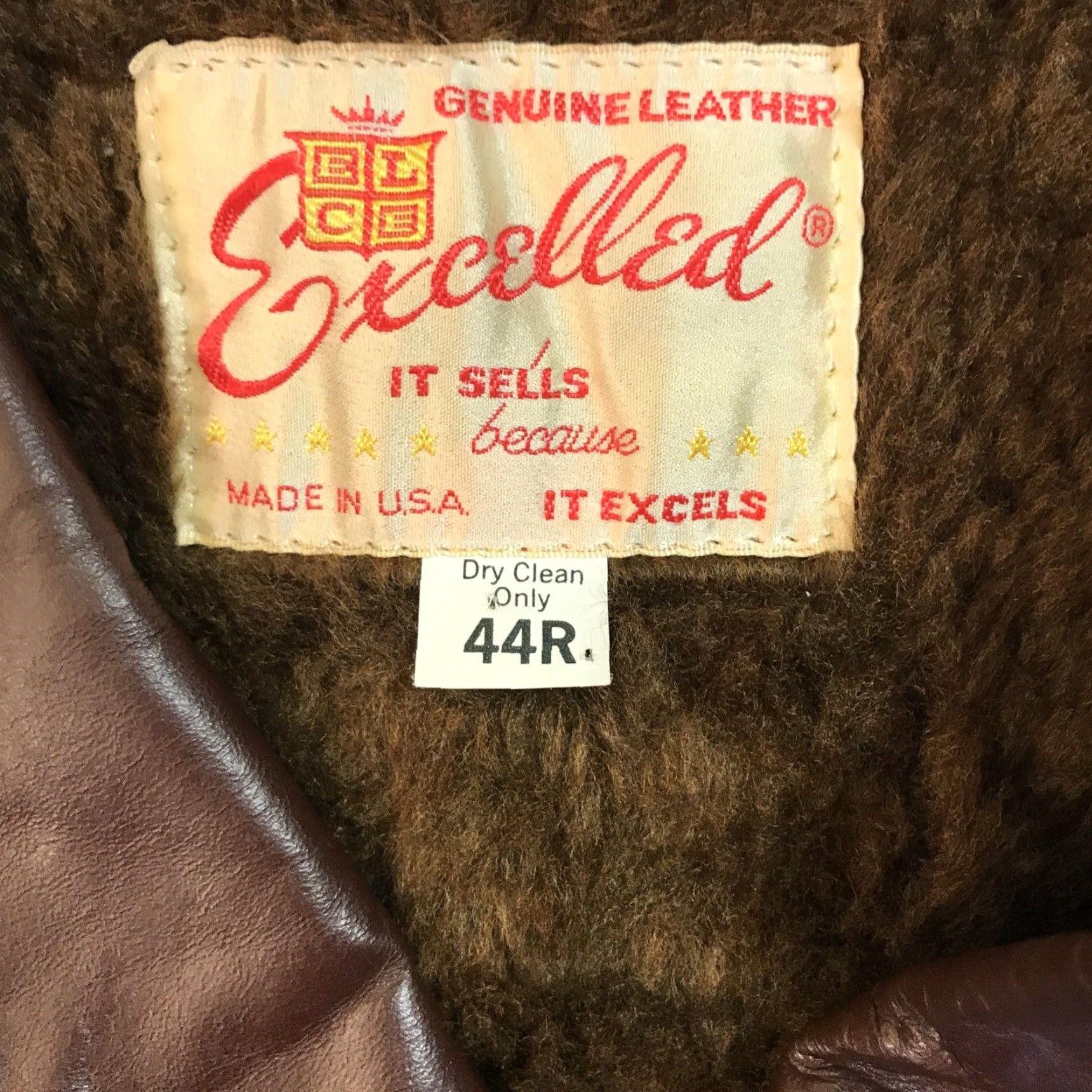 Vintage VINTAGE Excelled Leather Jacket Blazer 70s Brown Sz 44 Mens Size US S / EU 44-46 / 1 - 2 Thumbnail