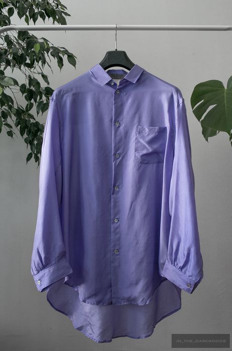 Yohji Yamamoto 1993SS silk shirt | Grailed