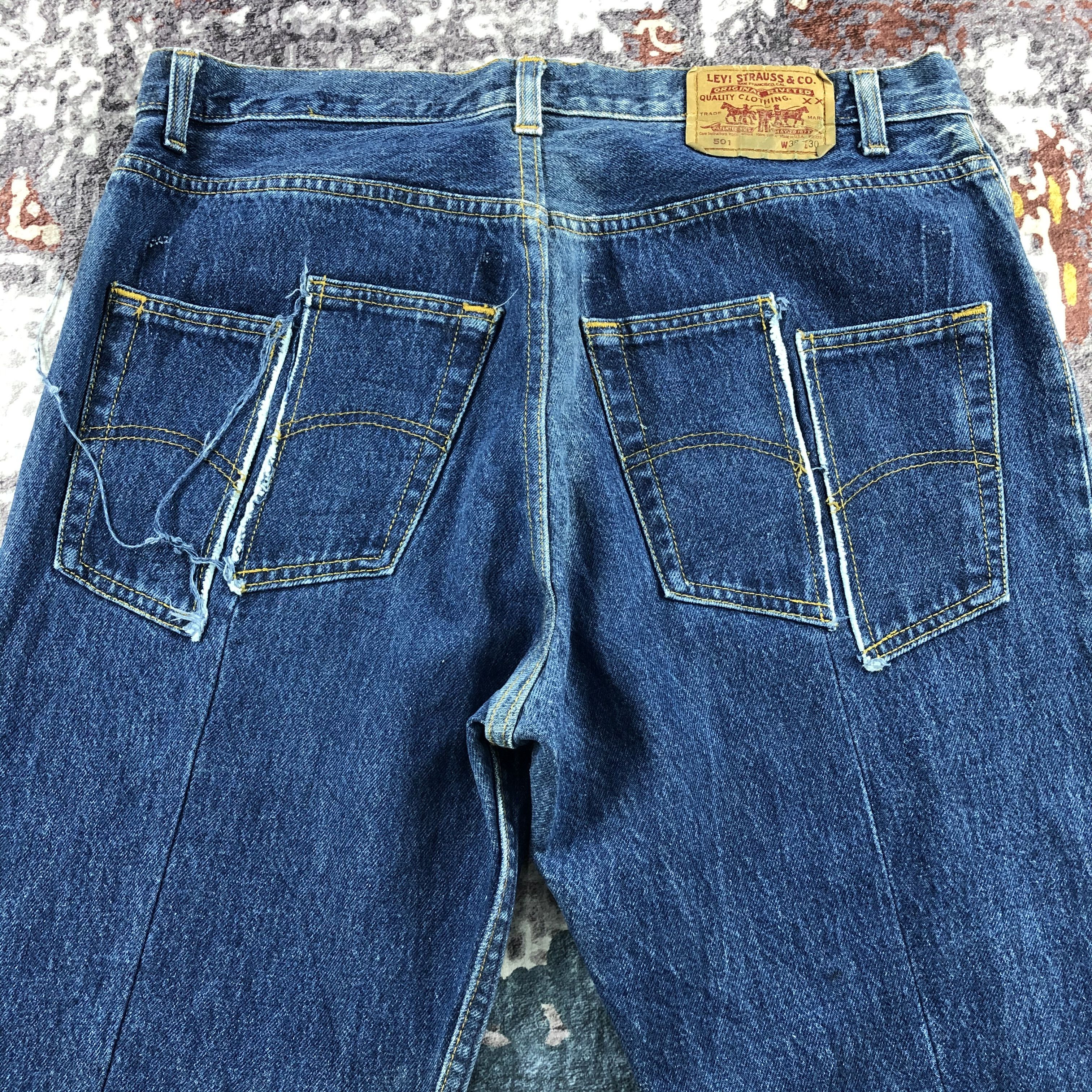 Levi's × Vintage Vintage 90s Blue Wash Levis 501 Jeans-JM2177 Size US 35 - 5 Thumbnail
