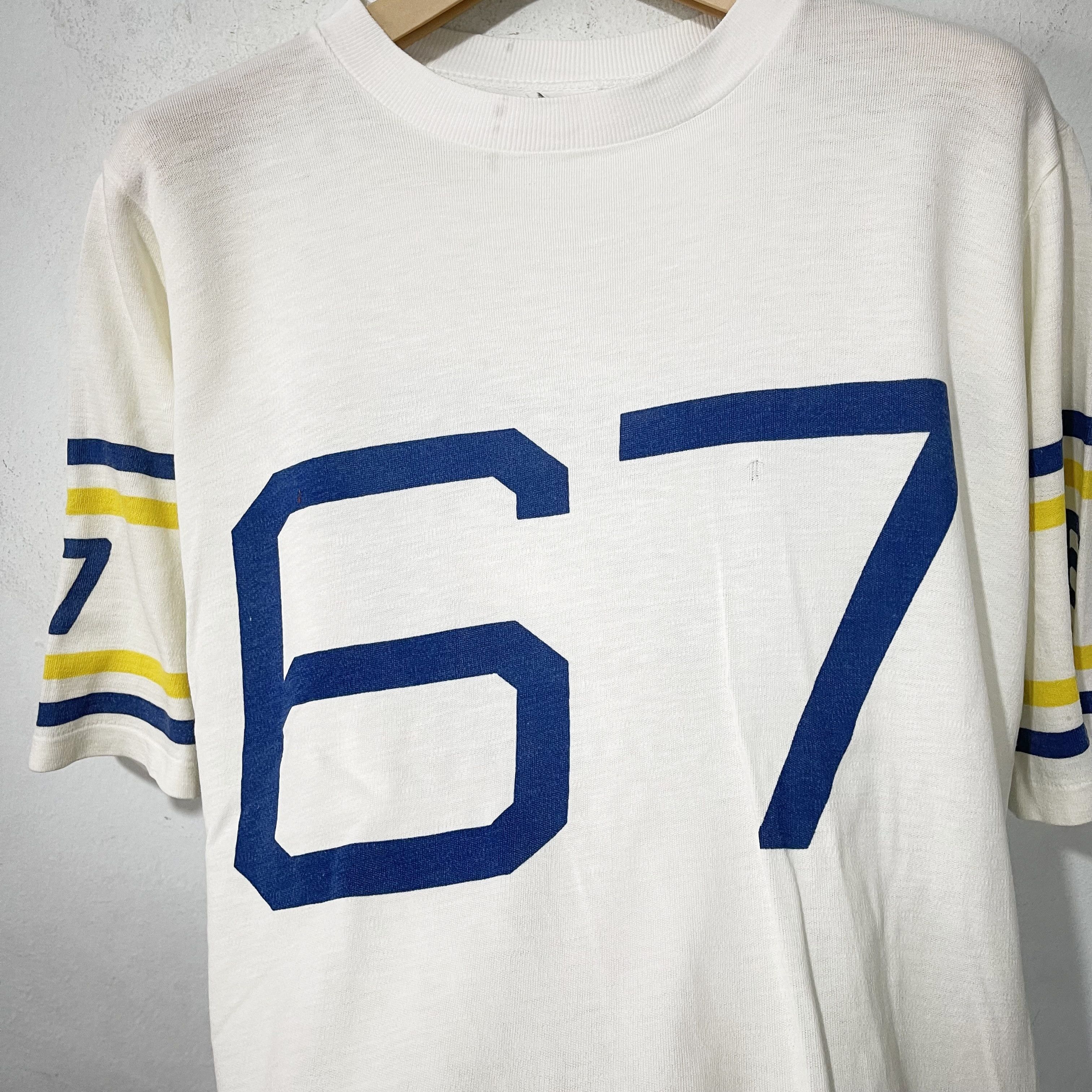 NFL Vintage 80s-90s 67 Football Jersey T-Shirt Size L / US 10 / IT 46 - 2 Thumbnail