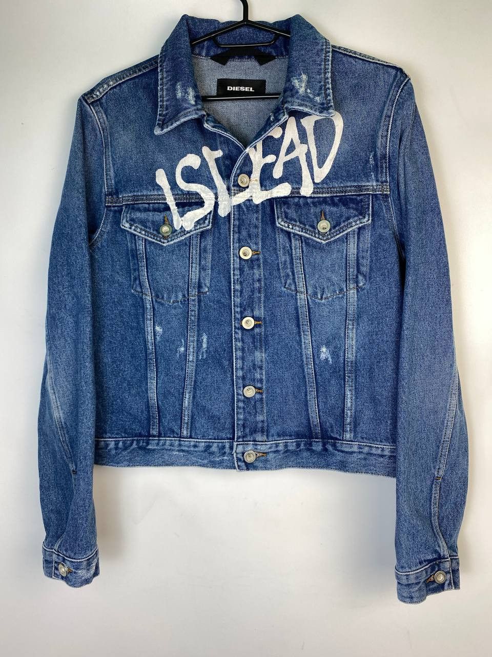 Diesel Designer Diesel is dead Denim Jacket M Coat Blue Windbreaker Size M / US 6-8 / IT 42-44 - 1 Thumbnail