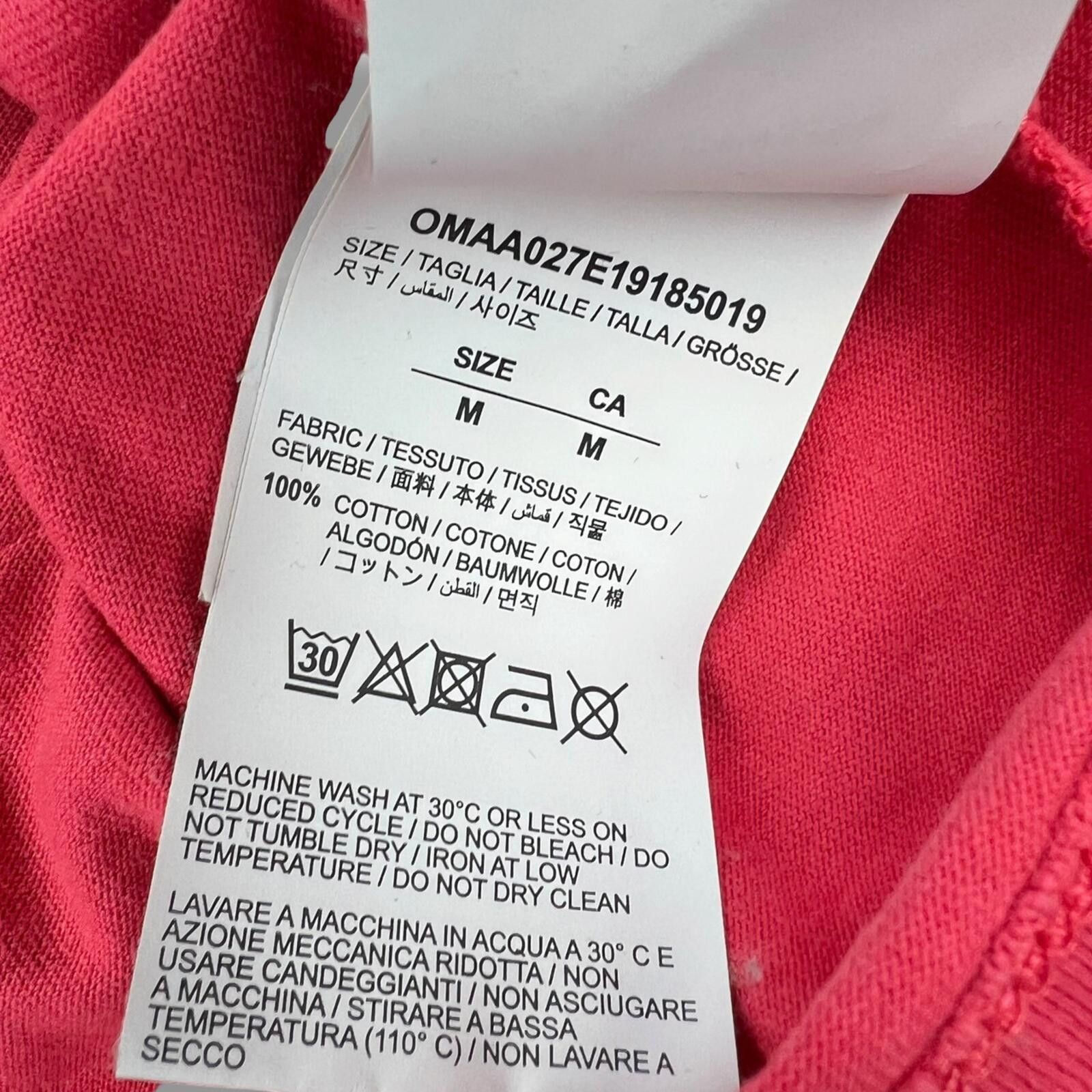 Off-White Off-White Mini Logo Red T Shirt Size US M / EU 48-50 / 2 - 4 Thumbnail