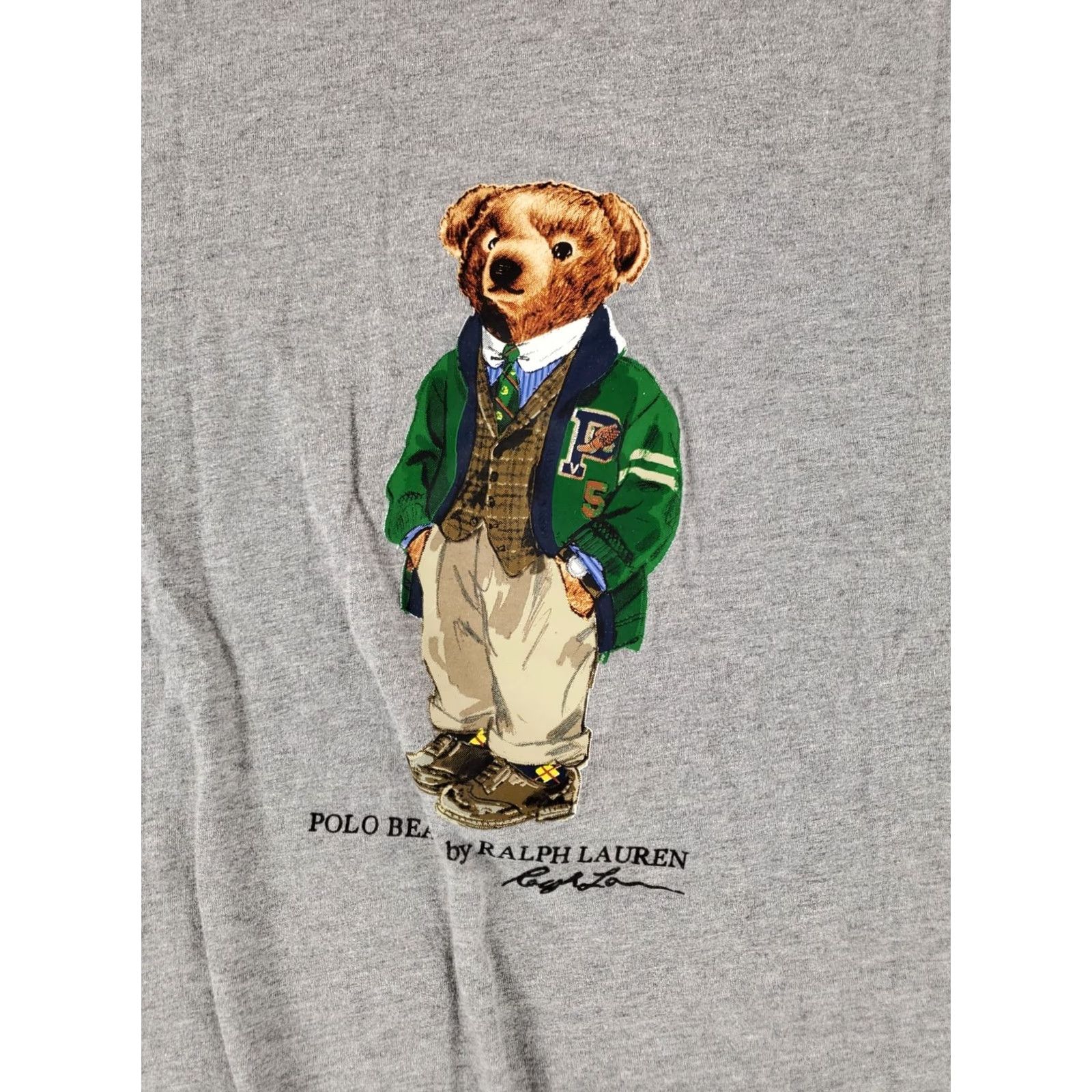 Polo Ralph Lauren Polo Ralph Lauren T Shirt Polo Bear Gray Mens L Size US L / EU 52-54 / 3 - 2 Thumbnail