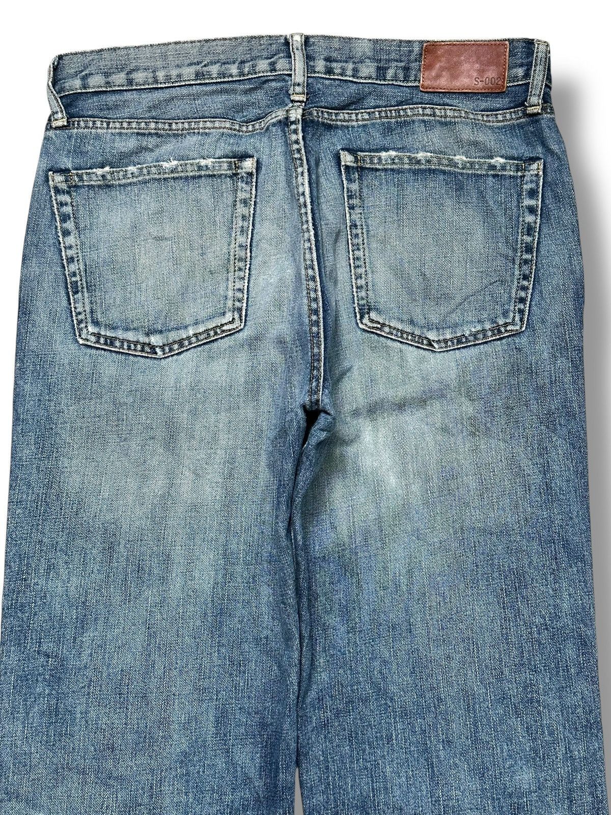 Uniqlo Uniqlo Vintage Distressed With Patches & Baggy Loose Faded Size US 33 - 5 Thumbnail