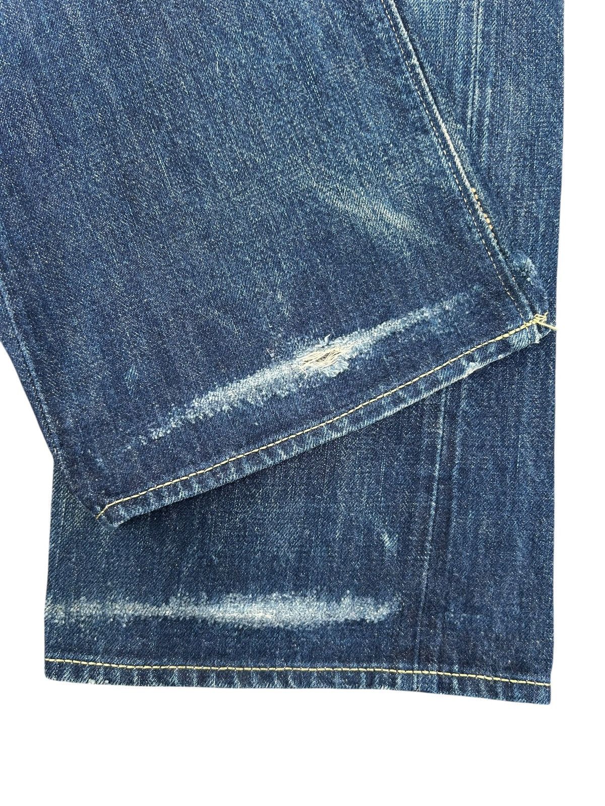 Kapital Vintage Japanese Brand CINAME Selvedge Distressed Denim Jean Size US 32 / EU 48 - 13 Thumbnail
