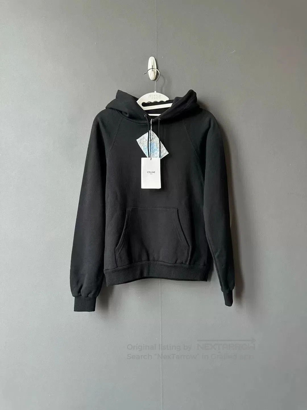 Celine celine black logo hoodie sweatshirt. Size S / US 4 / IT 40 - 2 Thumbnail