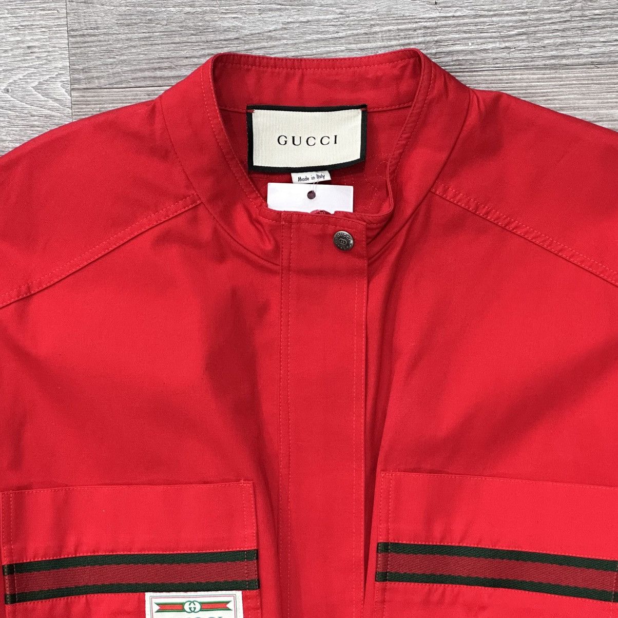 Gucci GUCCI RED LONG SLEEVE EMBROIDERED ROMPER SIZE M Size M / US 6-8 / IT 42-44 - 2 Thumbnail