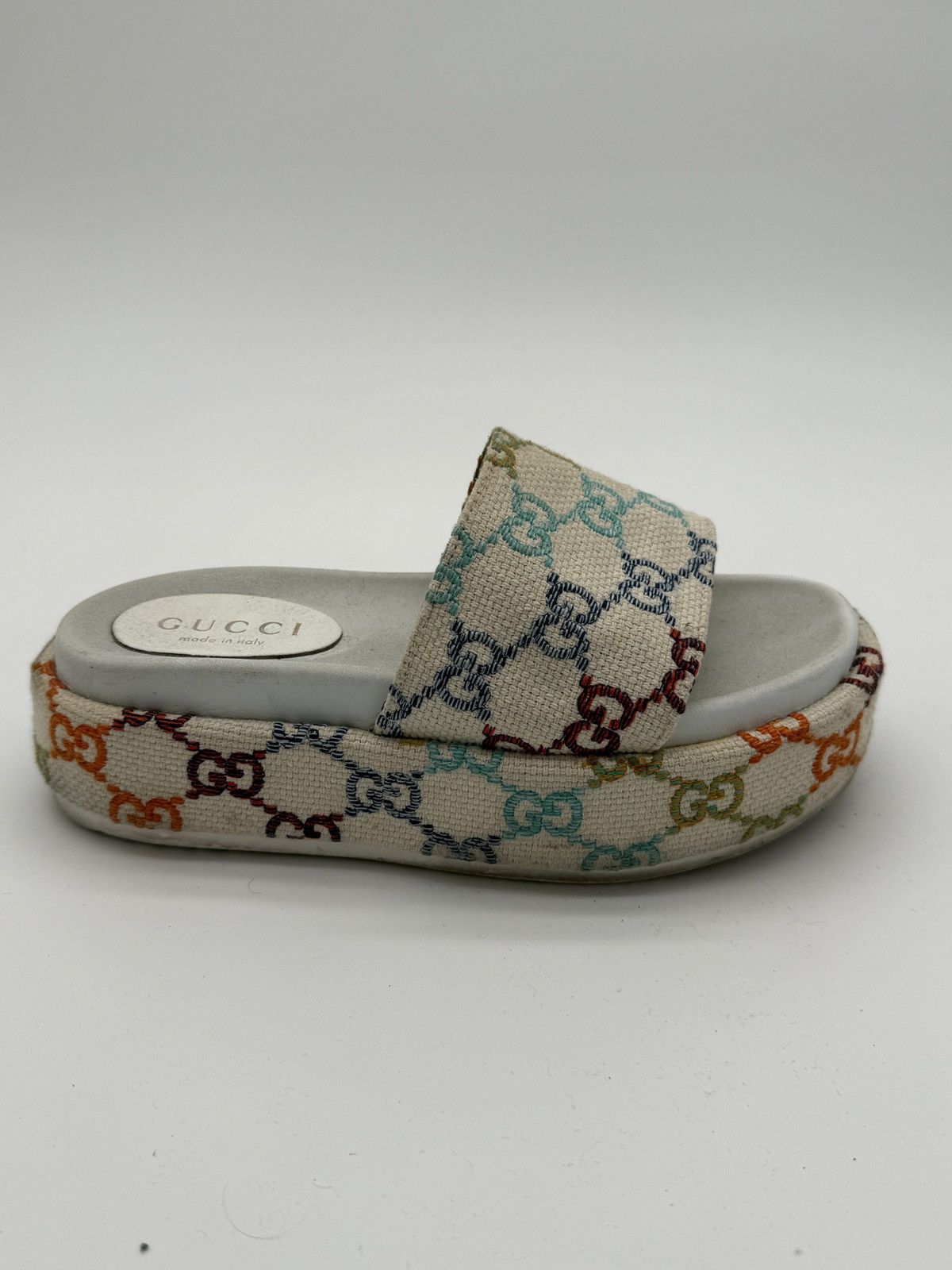 Gucci Rainbow Gucci Monogram Slides Size US 8 / IT 38 - 8 Thumbnail