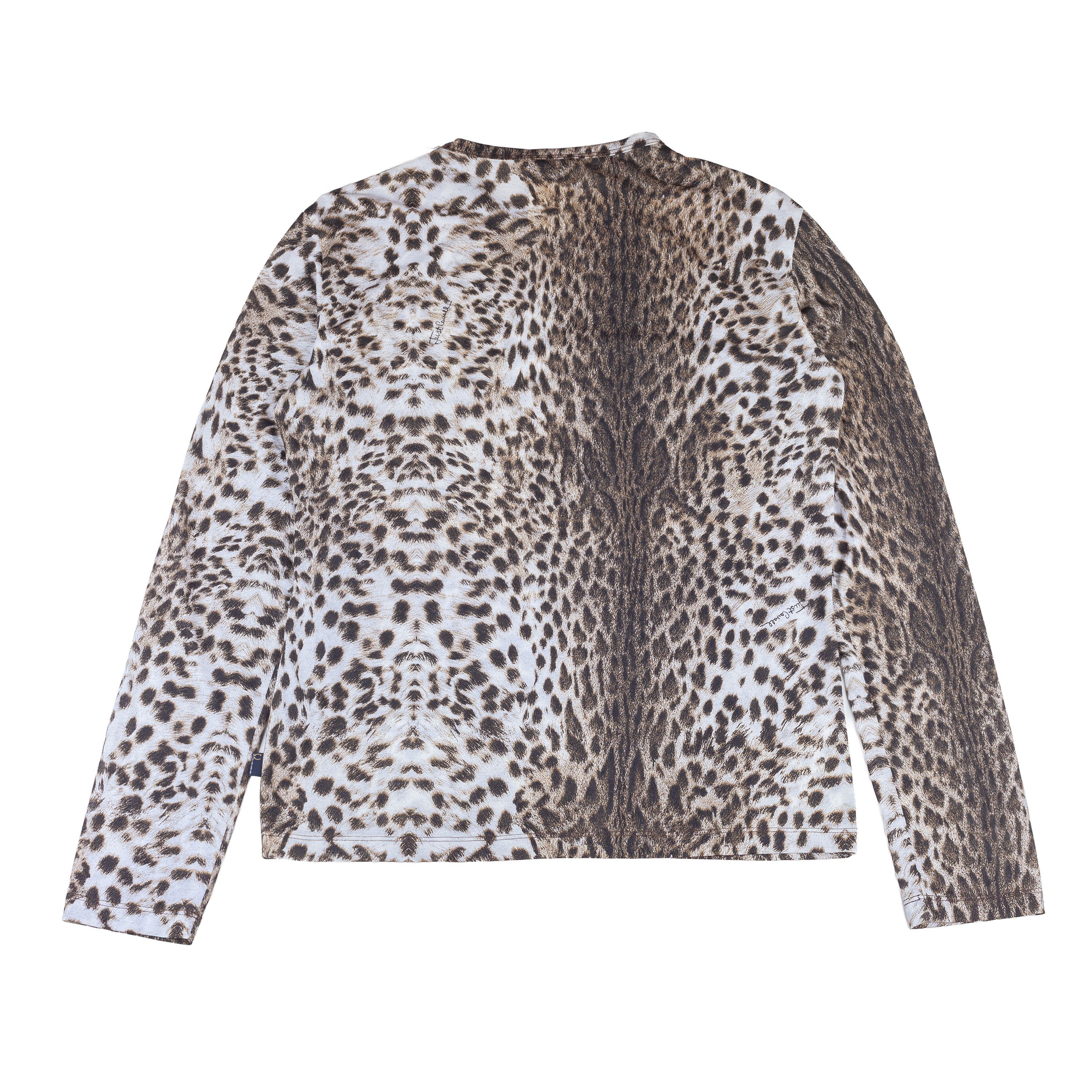 Just Cavalli Just Cavalli Vintage Brown Cheetah Long Sleeve Top Size US L / EU 52-54 / 3 - 2 Thumbnail