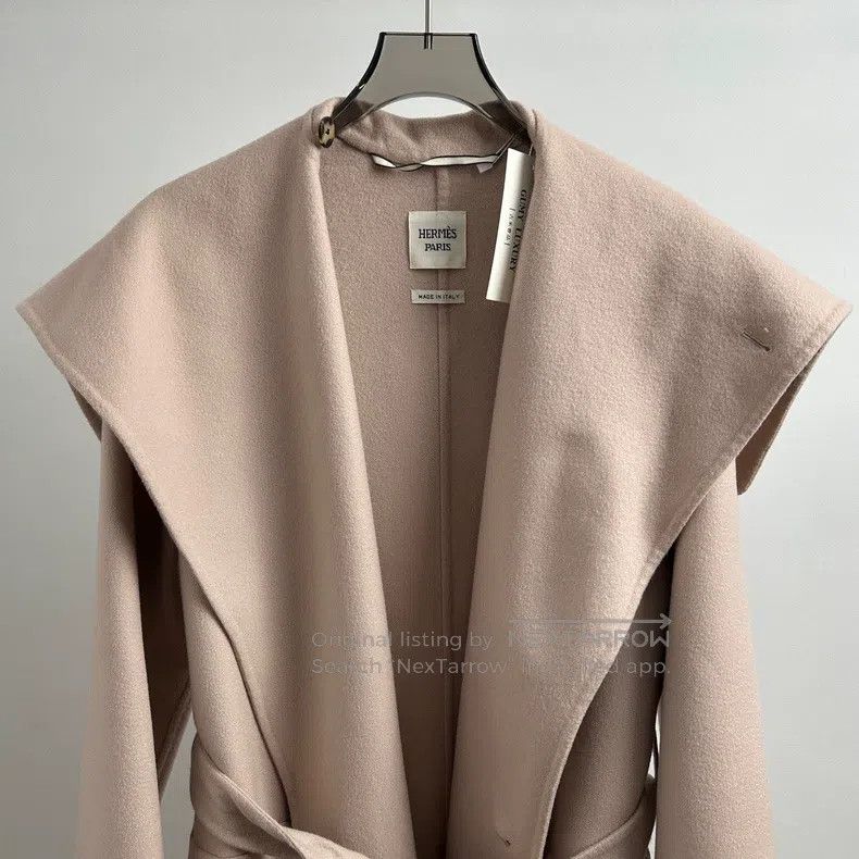 Hermes Hermes Beige Cashmere Overcoat Size XS / US 0-2 / IT 36-38 - 6 Thumbnail