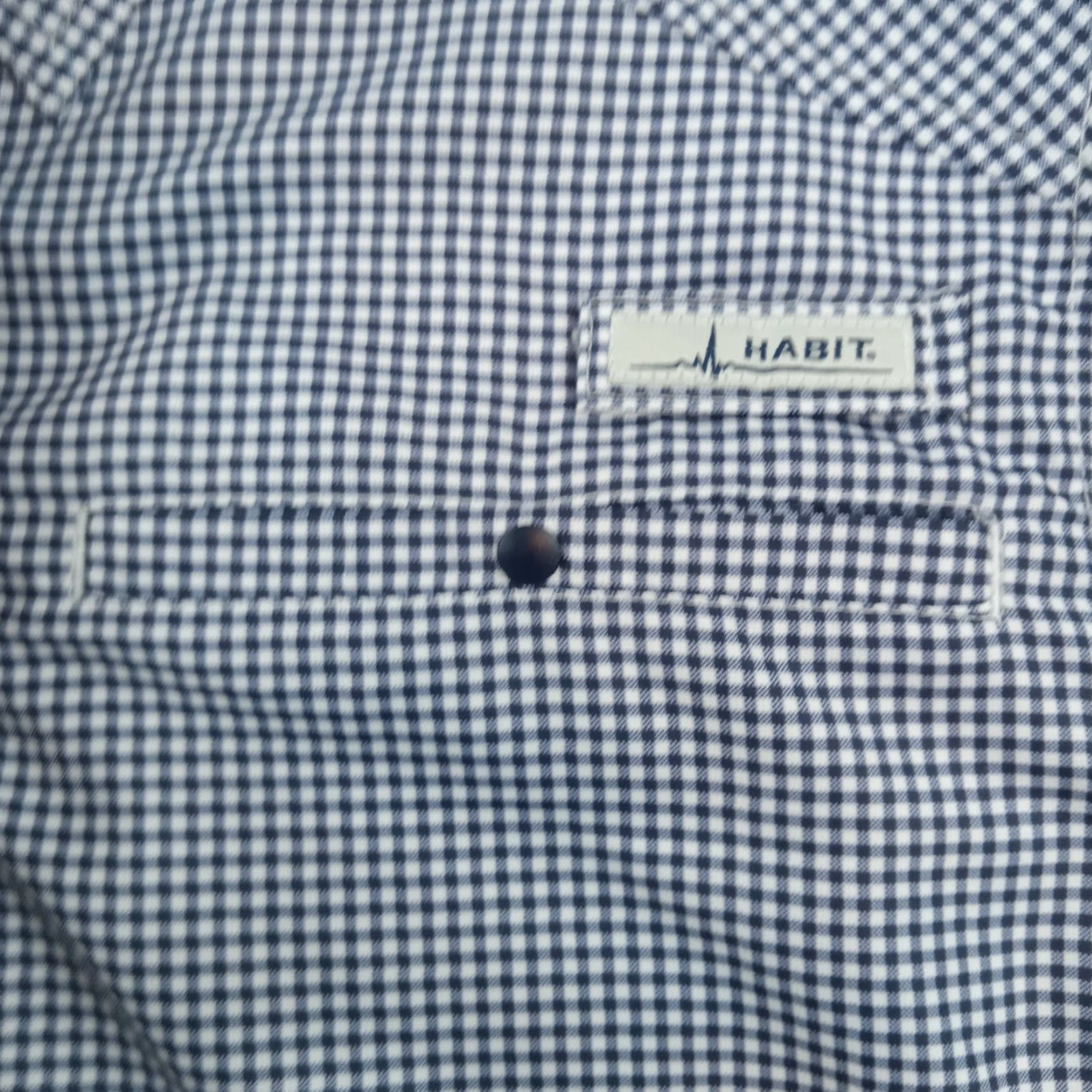 Habitat Habit Women's Blue White Check Button-Up Shirt XXL Short Sleeve Breathable Casual Size XXL / US 16-18 / IT 52-54 - 6 Thumbnail