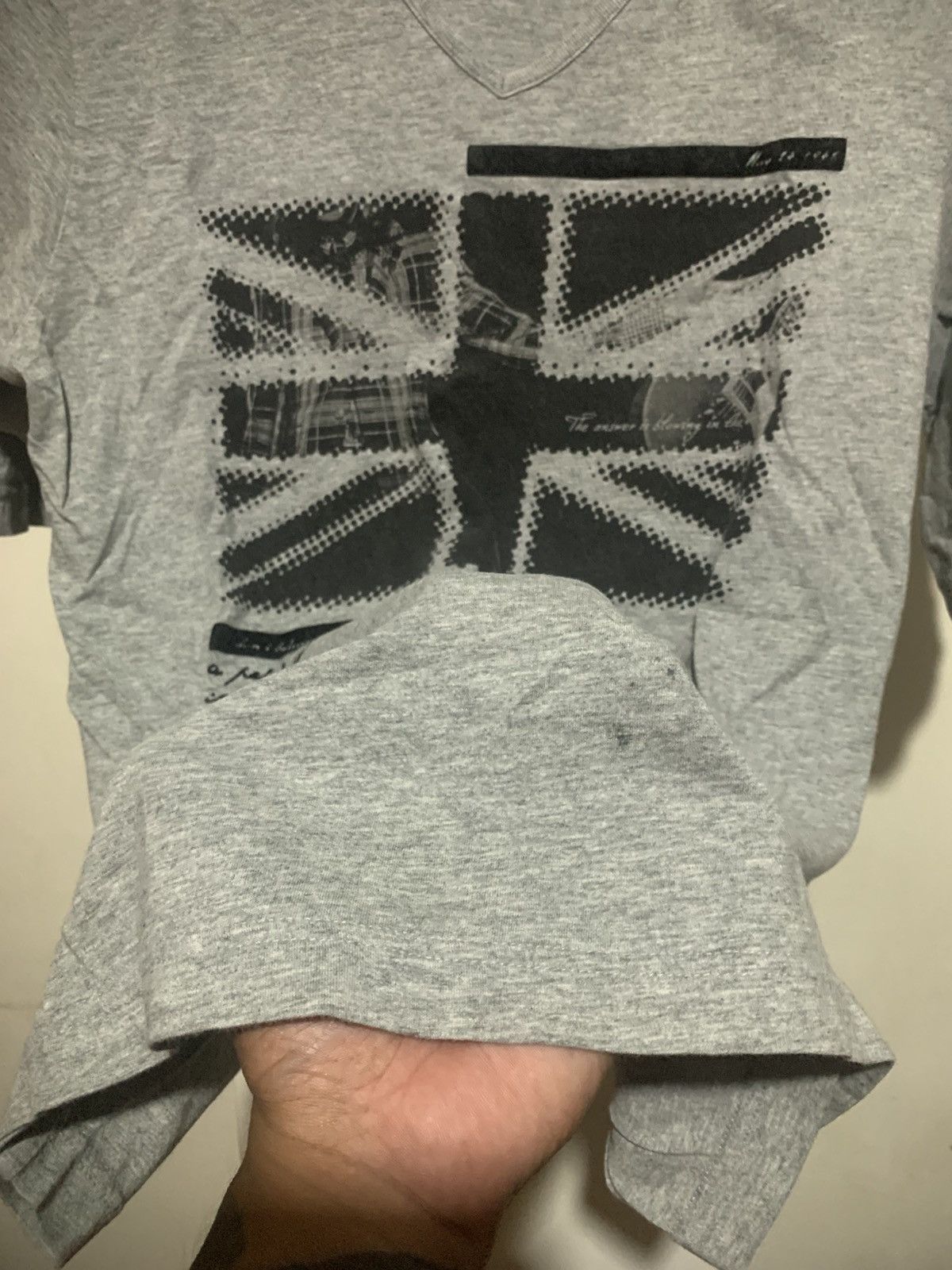 Japanese Brand Japanese Poem Quotes Union Jack Tee Shirt Size US L / EU 52-54 / 3 - 4 Thumbnail