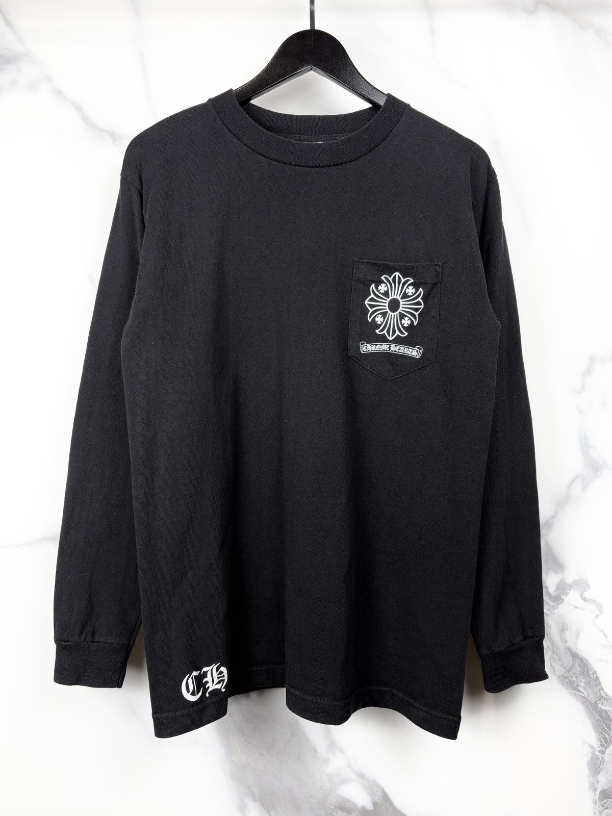 Chrome Hearts Chrome Hearts Vintage Plus Cross Scroll Longsleeve Tshirt Size US M / EU 48-50 / 2 - 2 Thumbnail