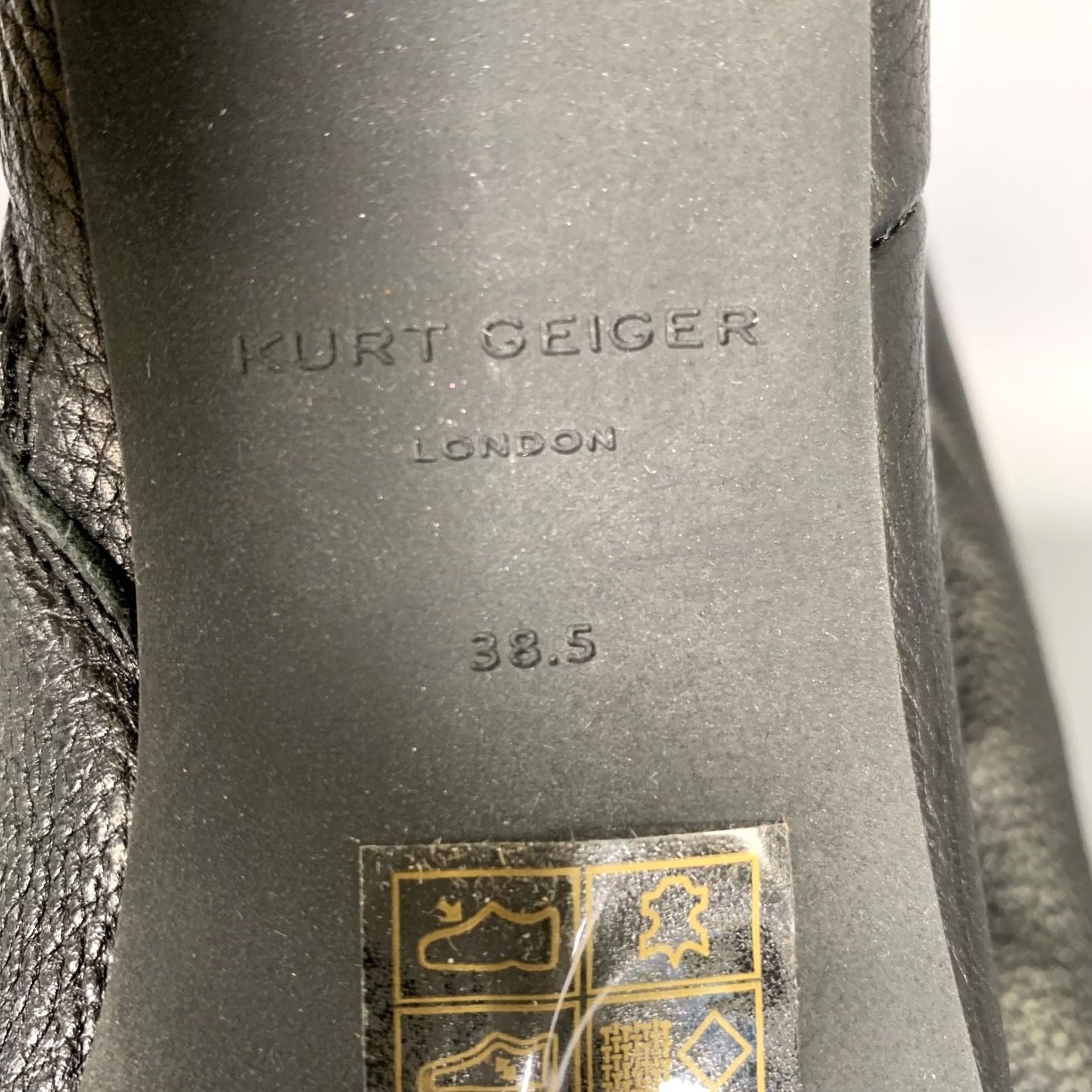 Kurt Geiger KURT GEIGER Black Gold Leather Pebble Grain Boots Size 8 Women Size US 8 / IT 38 - 6 Thumbnail