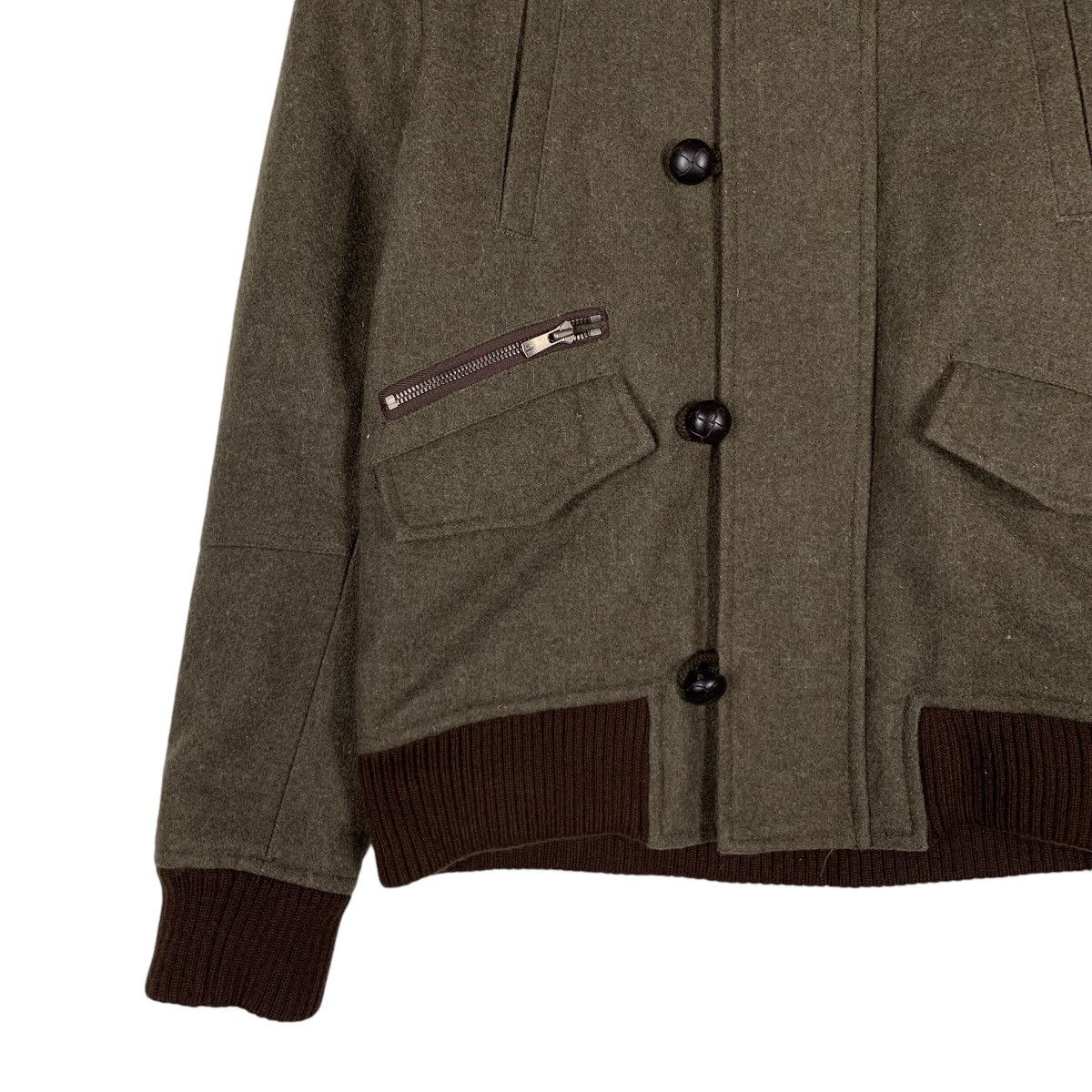 Japanese Brand 2000’s SERGEANT SALUTE Wool Hooded Jacket #1284-C58 Size US S / EU 44-46 / 1 - 3 Thumbnail