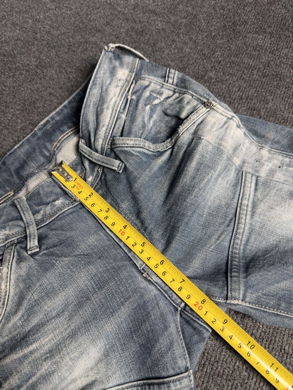 G-Star G-Star RAW Avant Garde Rock Punk 3D Distressed Biker Jeans Size 27" / US 4 / IT 40 - 19 Thumbnail