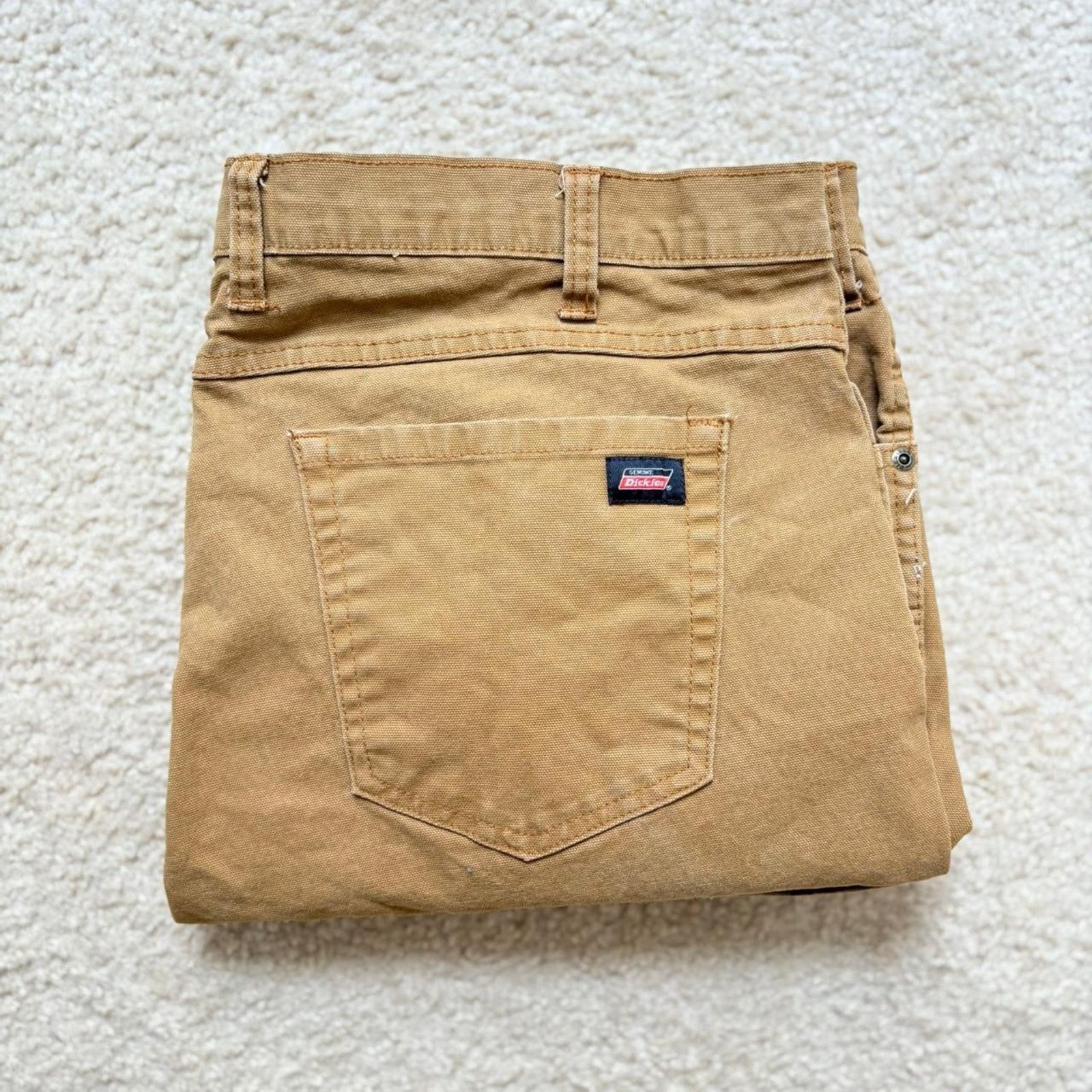 Dickies Brown Dickies Carpenter Workwear / Utility Canvas Shorts Size US 40 / EU 56 - 7 Thumbnail