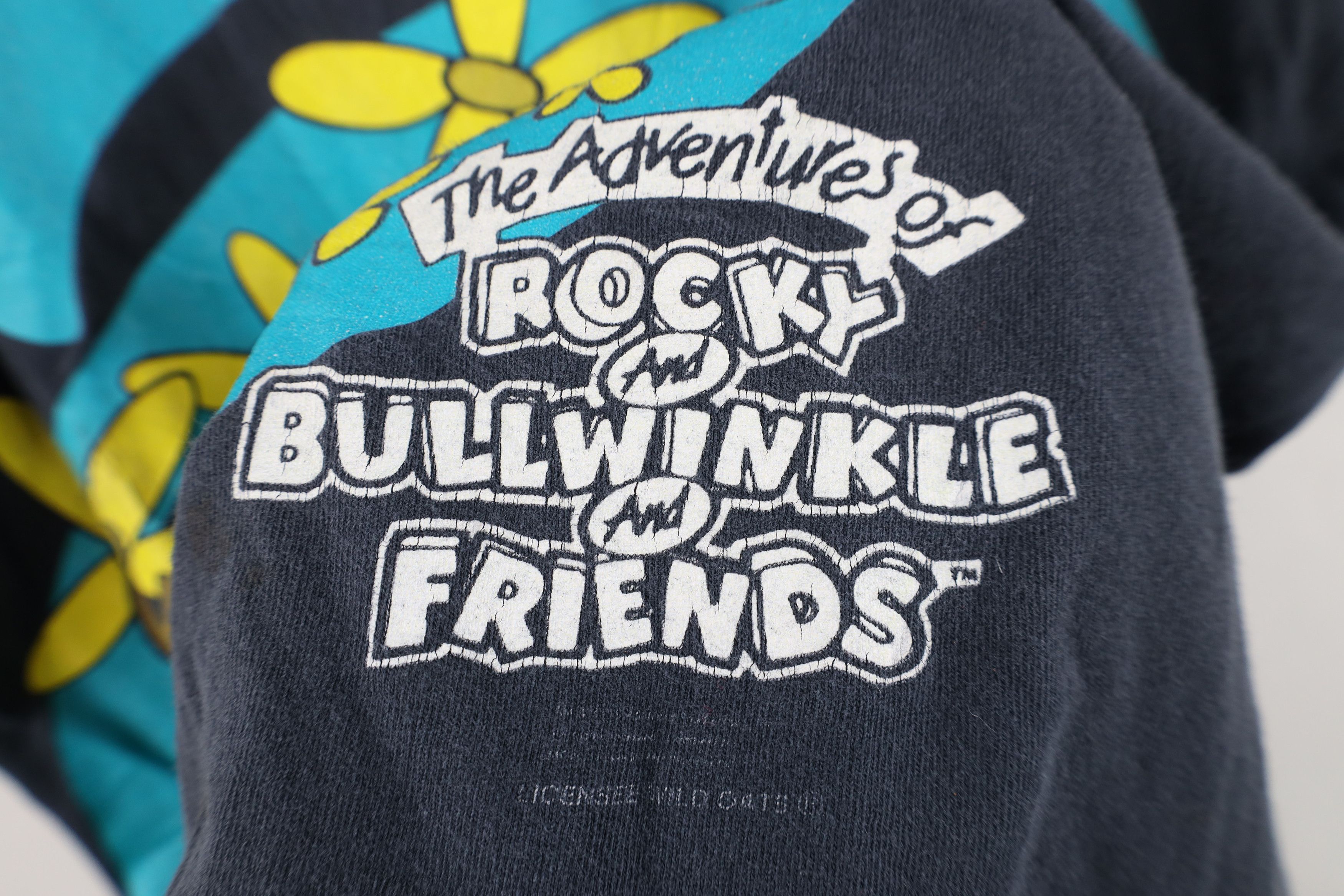 Vintage Vintage 90s Adventures of Rocky and Bullwinkle T-Shirt USA Size US XL / EU 56 / 4 - 5 Thumbnail