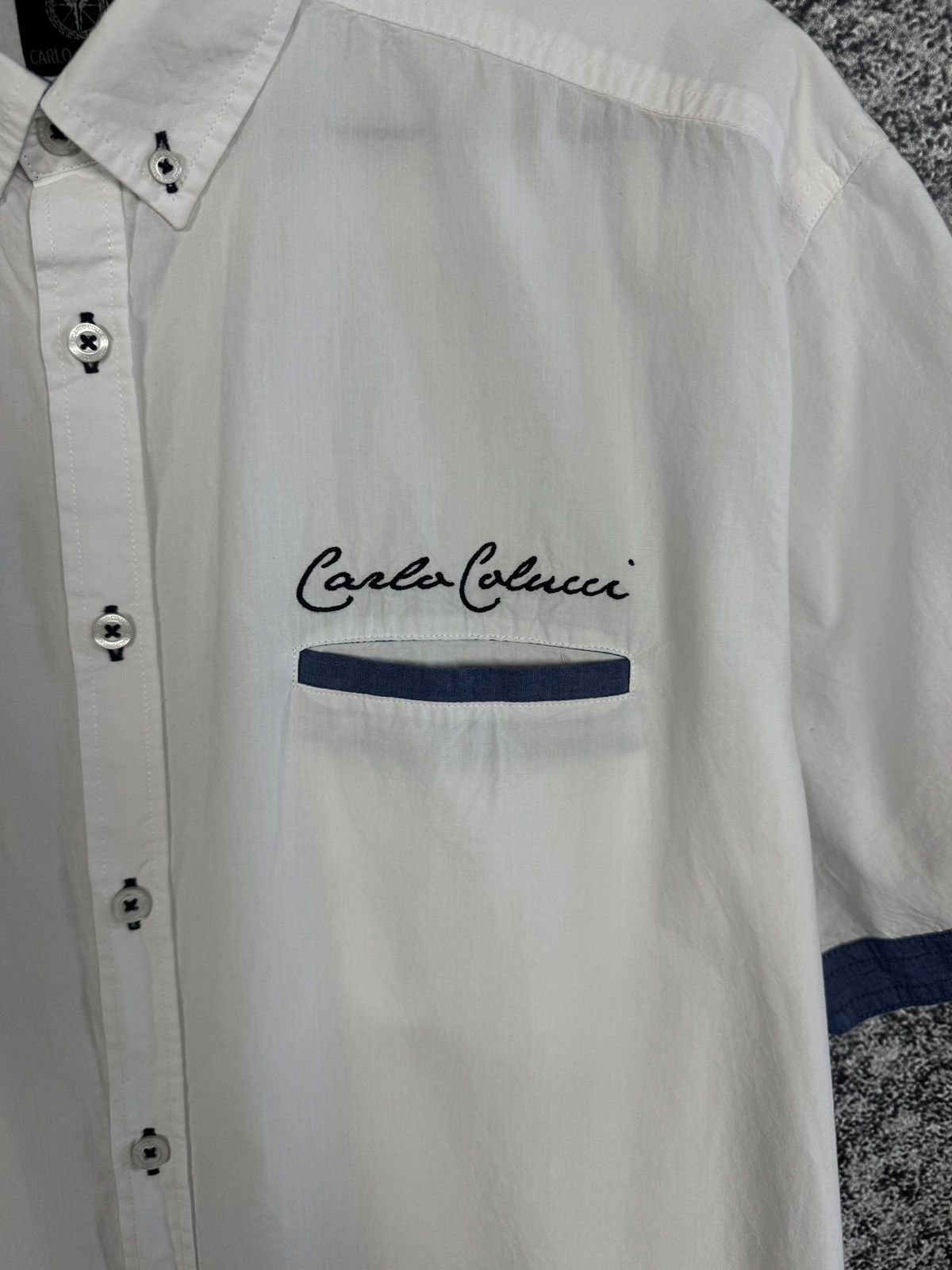 Carlo Colucci Carlo Colucci Short Sleeve Shirt Button Up Sailing Crew XL Size US XL / EU 56 / 4 - 6 Thumbnail