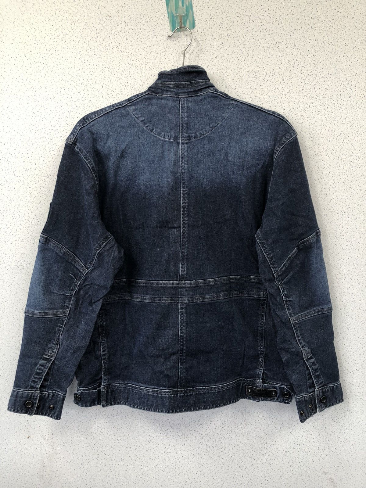 Blue Blue Japan Rare 🔥 Blue B Stretchable Denim Jacket Size US L / EU 52-54 / 3 - 4 Thumbnail