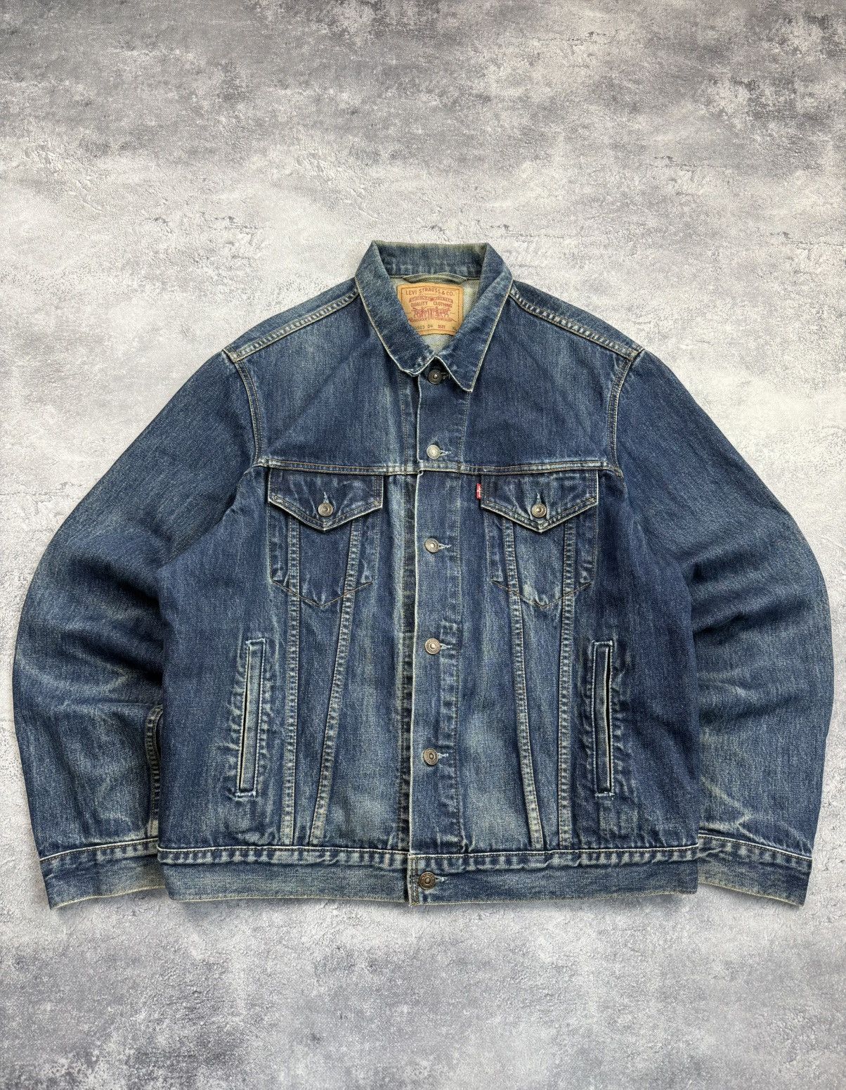Levi's Vintage 90’s Levi’s Denim Trucker Jacket 70503 04 Size US XL / EU 56 / 4 - 2 Thumbnail