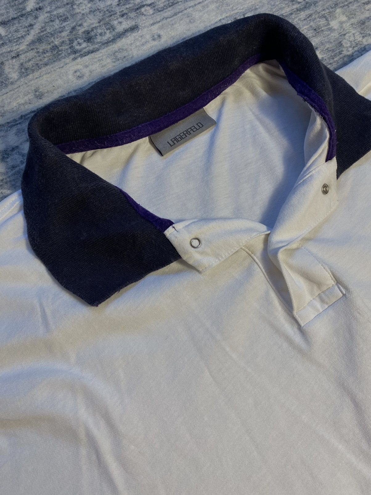 Vintage Karl Lagerfeld Polo – White – Size XXL