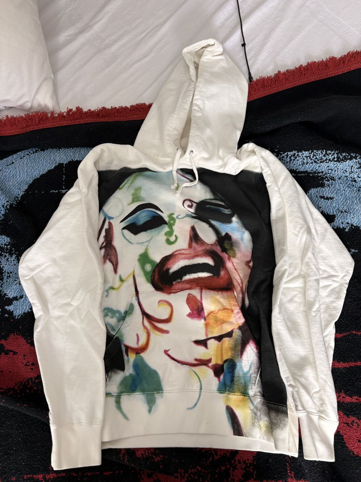 Supreme Lehigh Bowery Airbrushed Hooded Sweatshirt Medium
