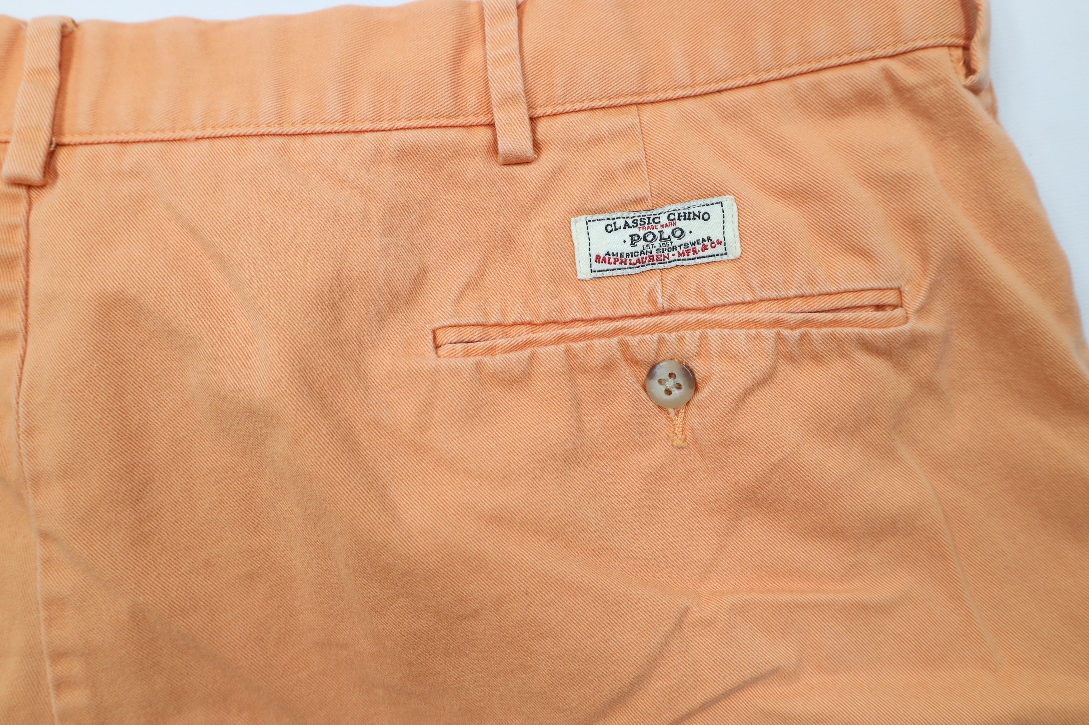 Ralph Lauren × Vintage Vintage 90s Ralph Lauren Above Knee Cotton Chino Shorts Size US 42 / EU 58 - 13 Thumbnail
