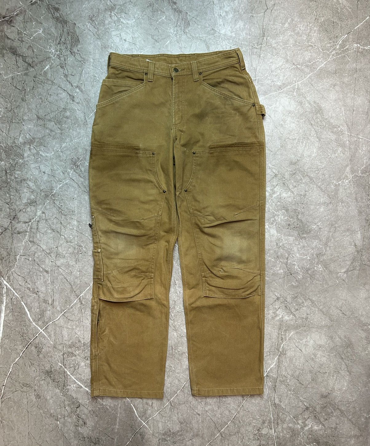 Carhartt × Vintage Faded Brown Carhartt Double Knee Brown Carhartt Pants B01 Size US 32 / EU 48 - 3 Thumbnail