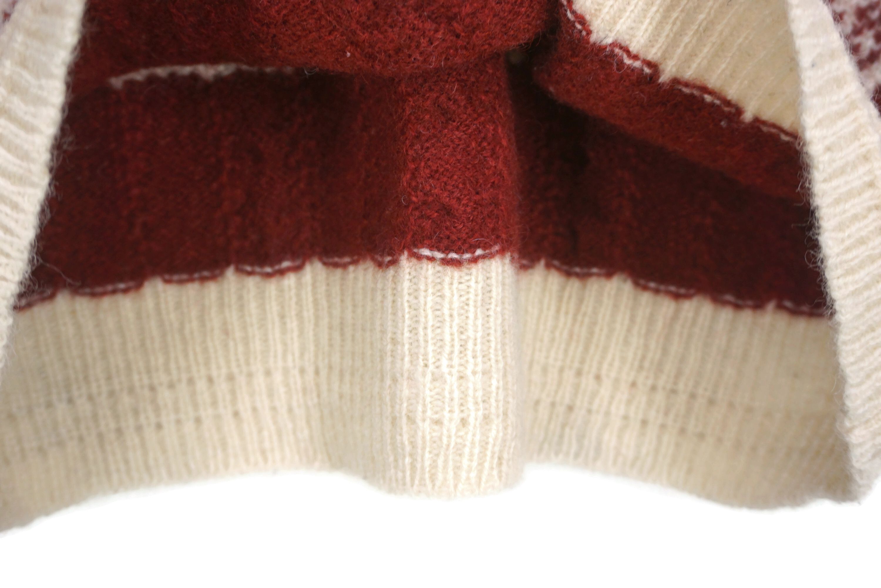 Japanese Brand Vintage ELLE Homme Isle Wool Crewneck Cable Knit Pullover Size US S / EU 44-46 / 1 - 8 Thumbnail