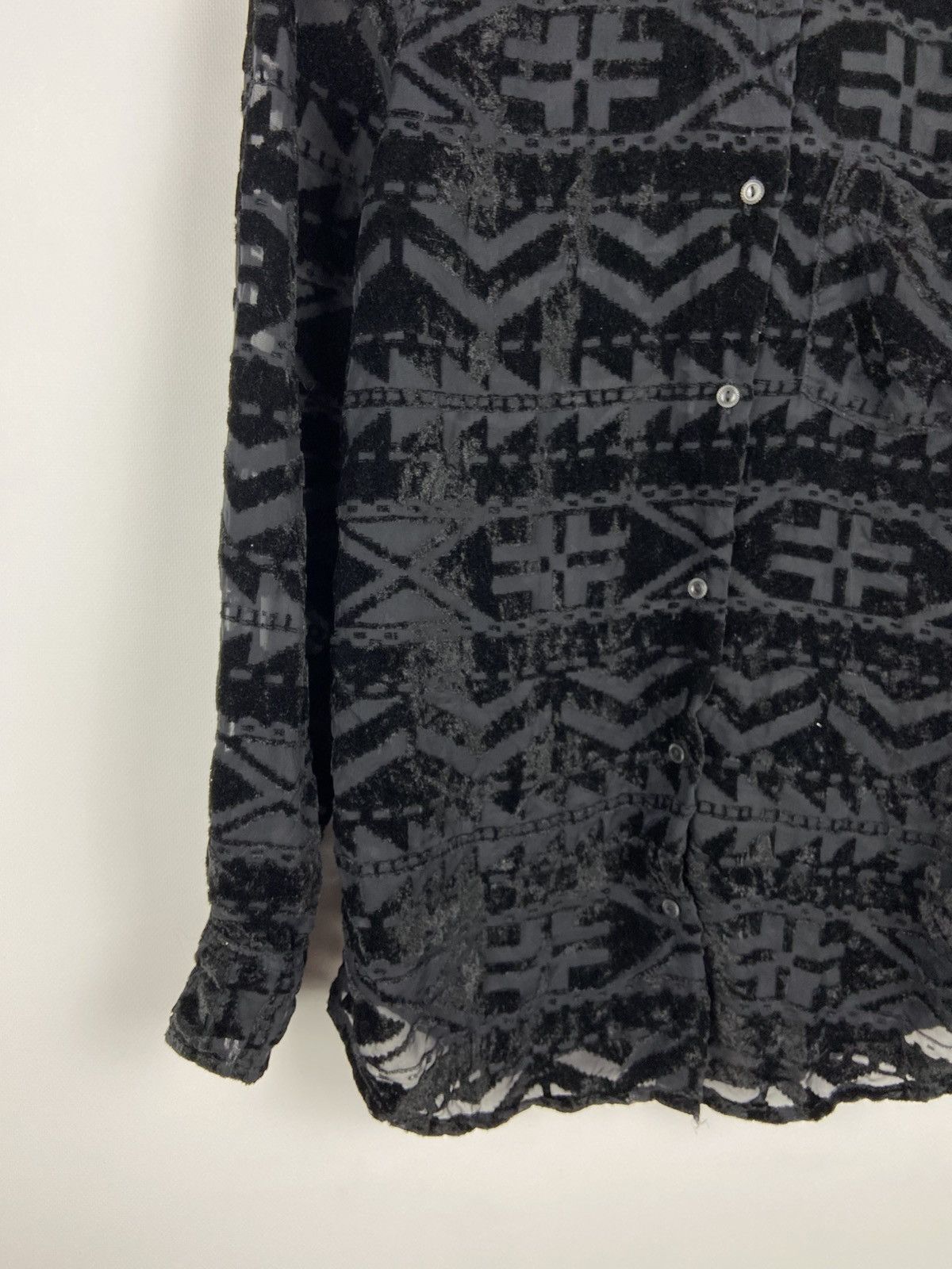 Denim & Supply Ralph Lauren Denim & Supply Ralph Lauren Burnout Aztec Women’s Shirt Size XS / US 0-2 / IT 36-38 - 5 Thumbnail