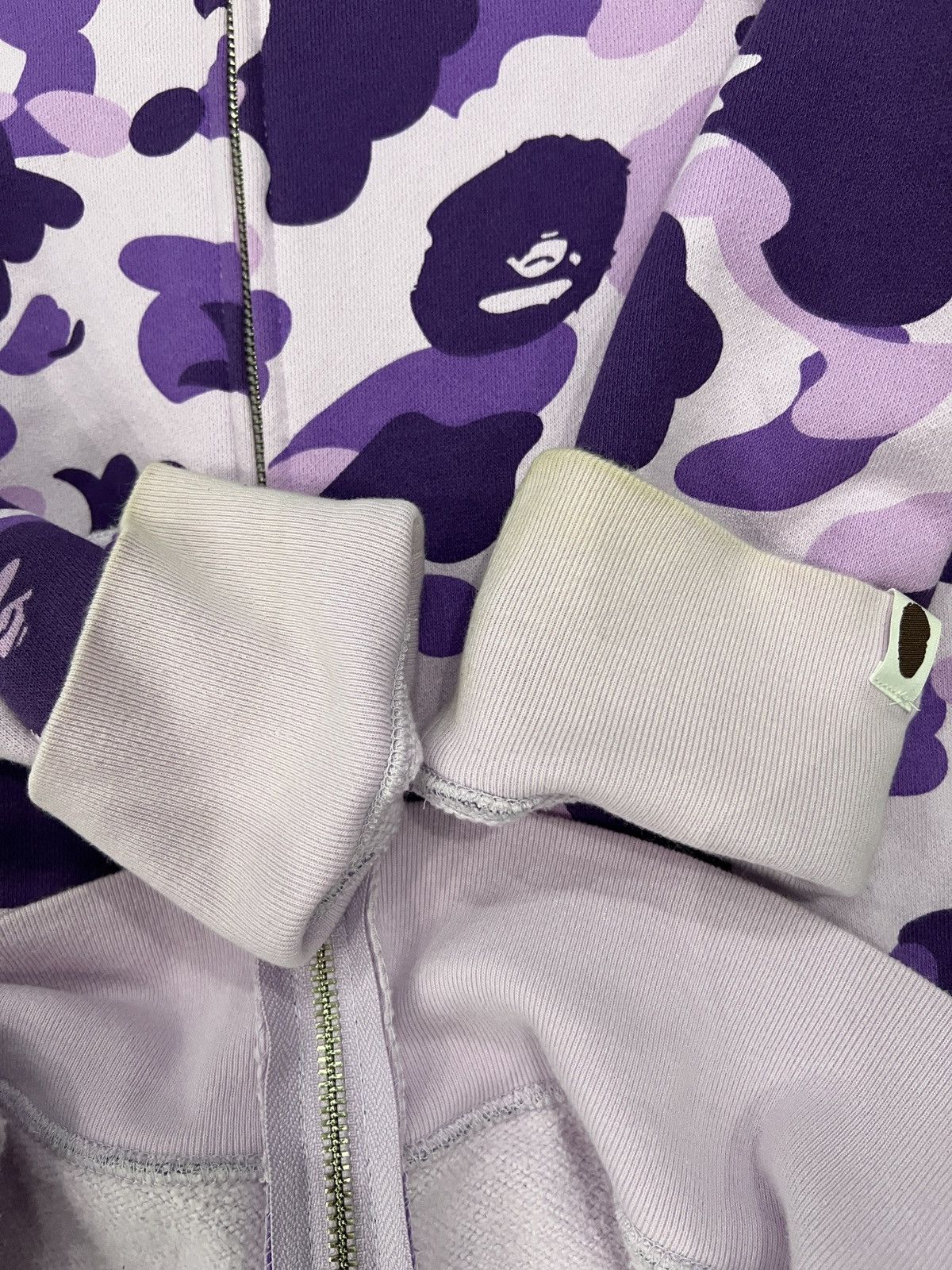 Bape A Bathing Ape Taipei Exclusive Purple Camo Shark Zip Hoodie Size US XL / EU 56 / 4 - 13 Thumbnail