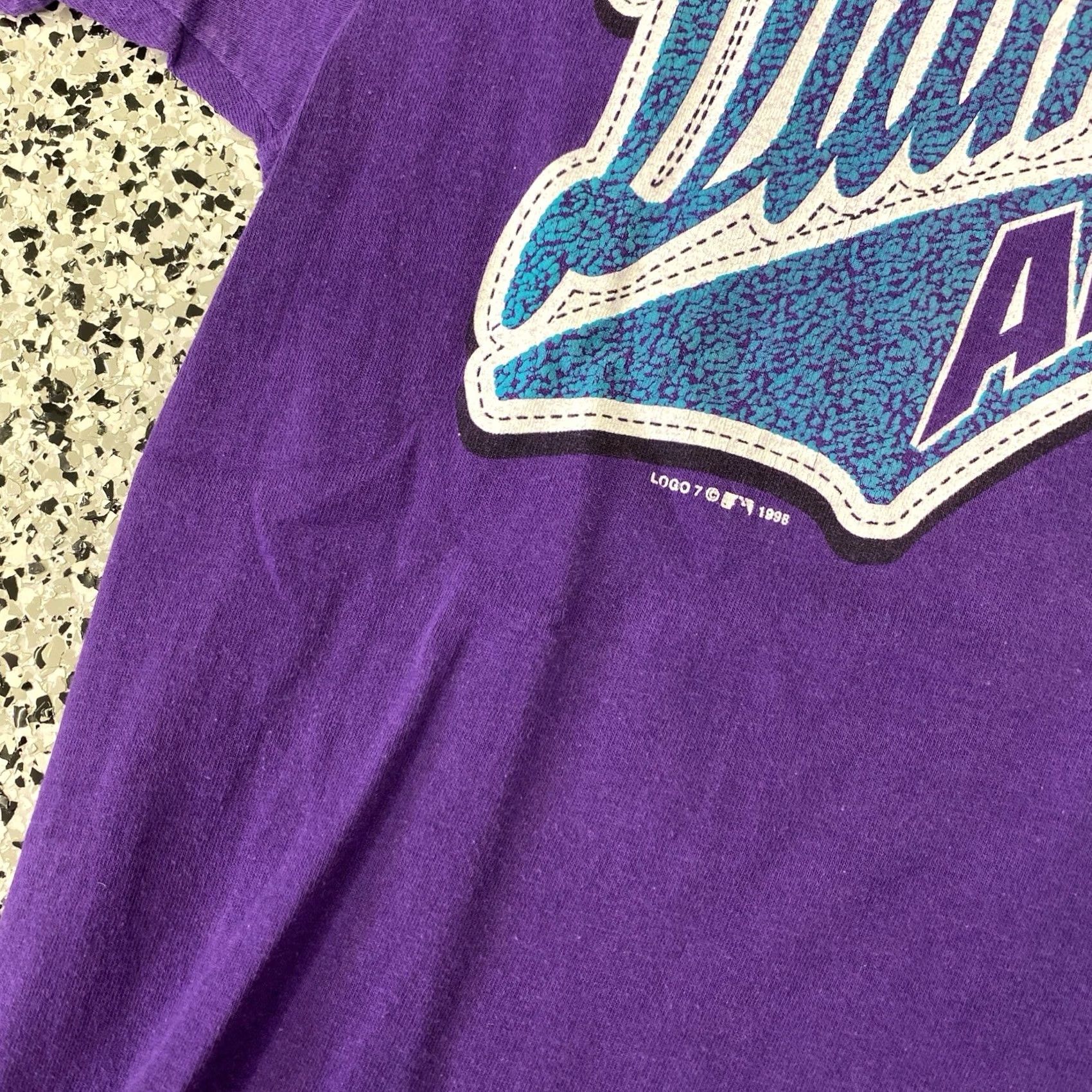Logo 7 VINTAGE Logo 7 Shirt Mens XL Purple Arizona Diamondbacks Size MLB Tee Size US XL / EU 56 / 4 - 2 Thumbnail