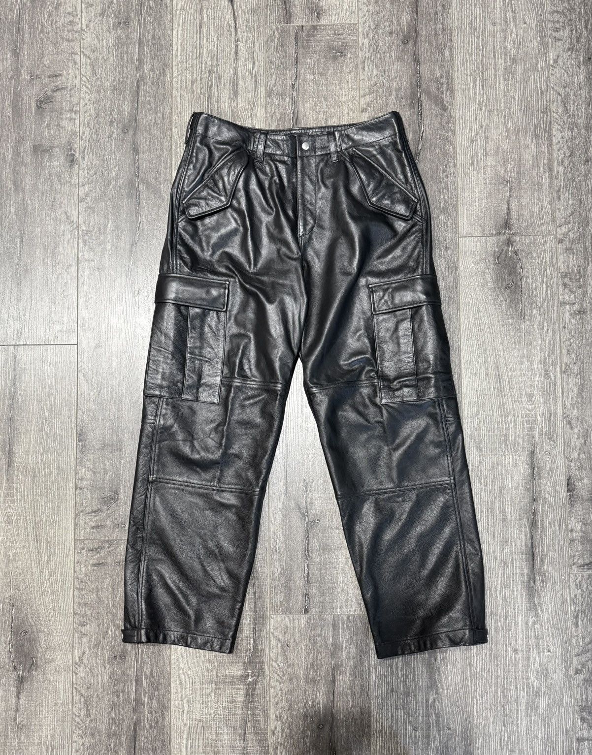 Stussy SS24 Stussy Military Cargo Leather Pants Size US 32 / EU 48 - 3 Thumbnail