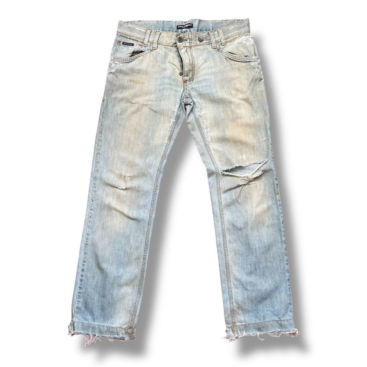 Dolce & Gabbana Distressed Runway Dolce & Gabbana Denim Classic 14 Size US 34 / EU 50 - 3 Thumbnail