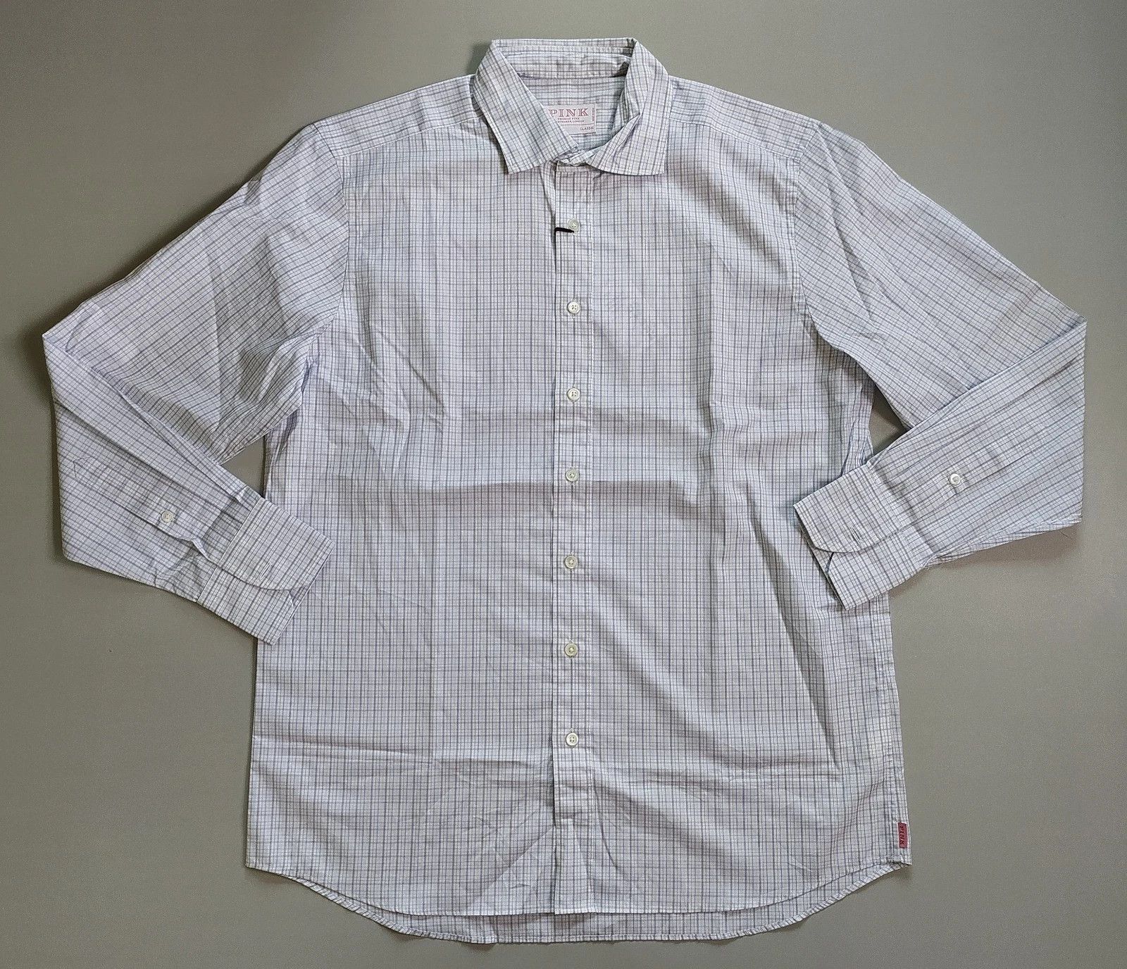 Thomas Pink Thomas Pink Classic Fit Formal Check Shirt T 0040 Size US M / EU 48-50 / 2 - 2 Thumbnail