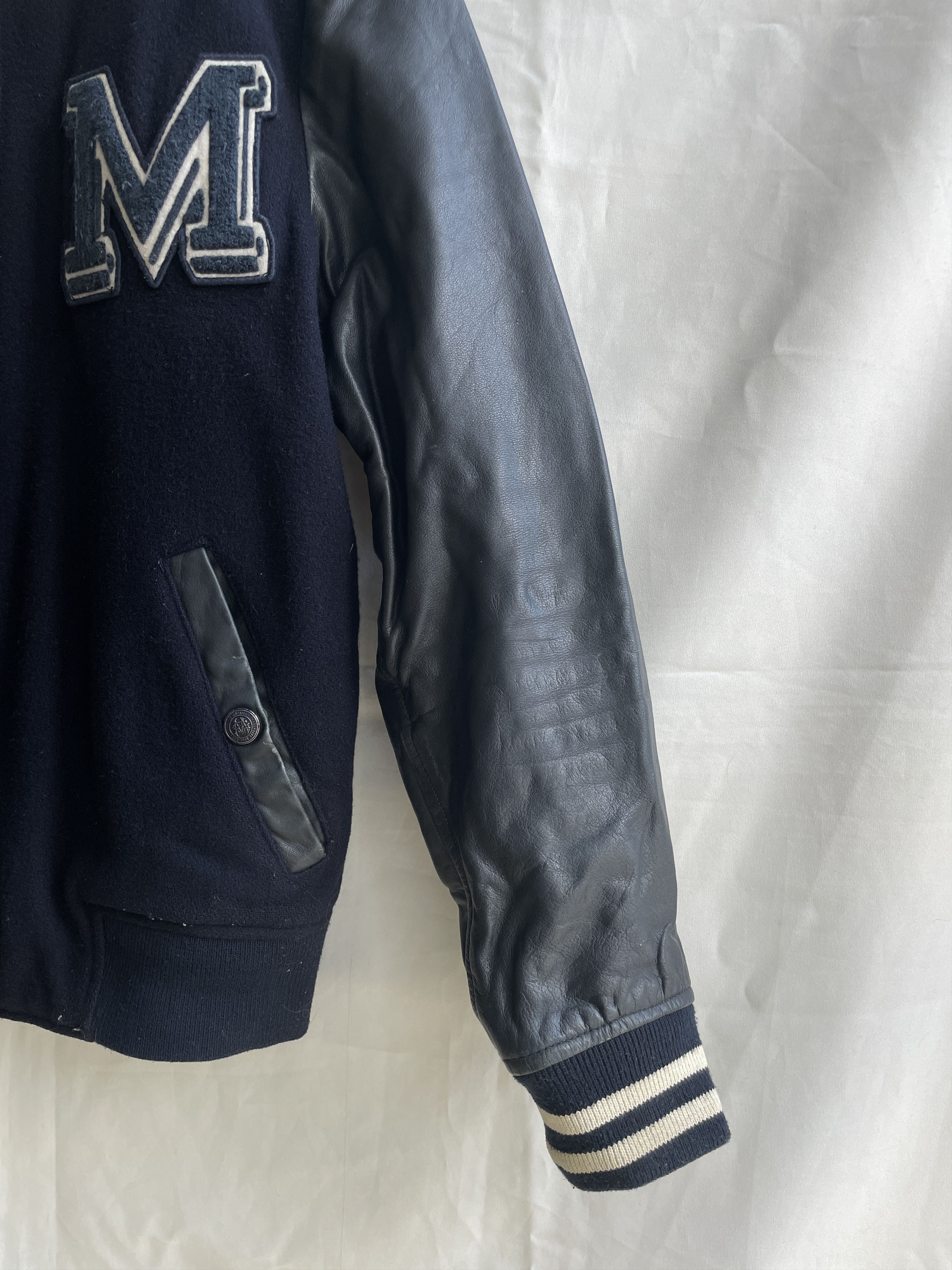 McGregor McGregor Trainer Beamen Wool Leather Varsity Bomber Jacket Size US M / EU 48-50 / 2 - 6 Thumbnail