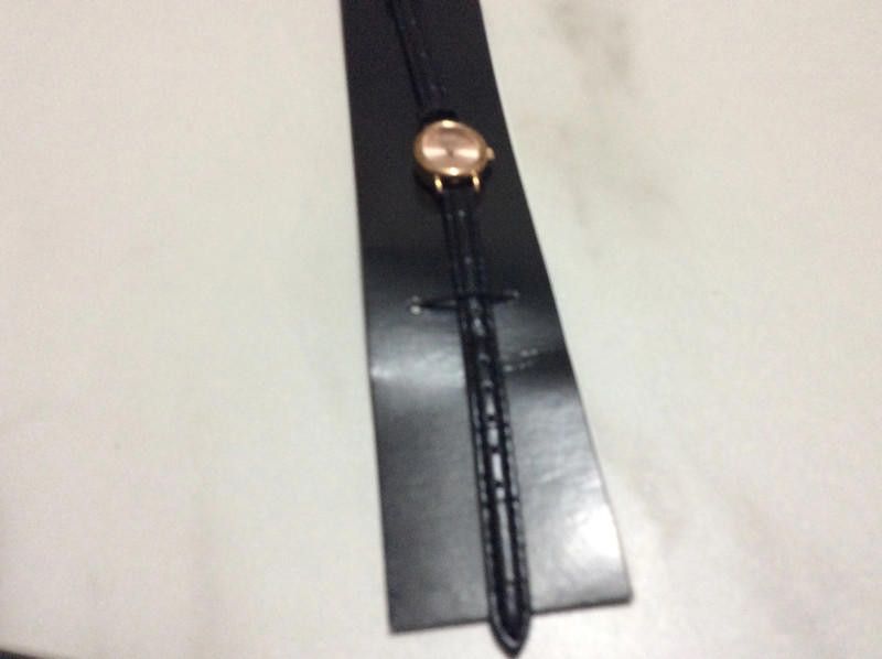 Designer limit ladies rose gold dial black leather strap Size ONE SIZE - 3 Thumbnail