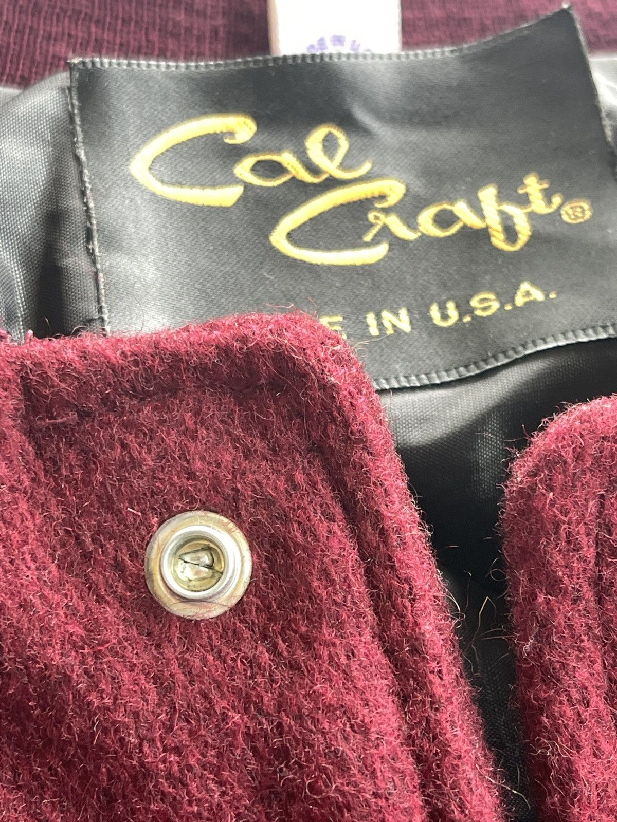 Vintage 80s Cal Craft USA Wool Varsity Jacket Size US M / EU 48-50 / 2 - 8 Thumbnail