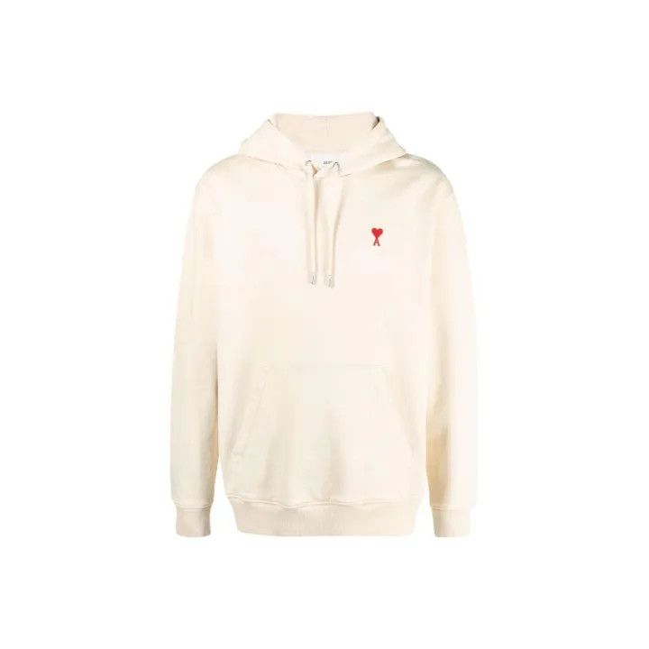 AMI AMIPARIS Love Logo Hooded Sweatshirt 0079 Size US XL / EU 56 / 4 - 1 Thumbnail