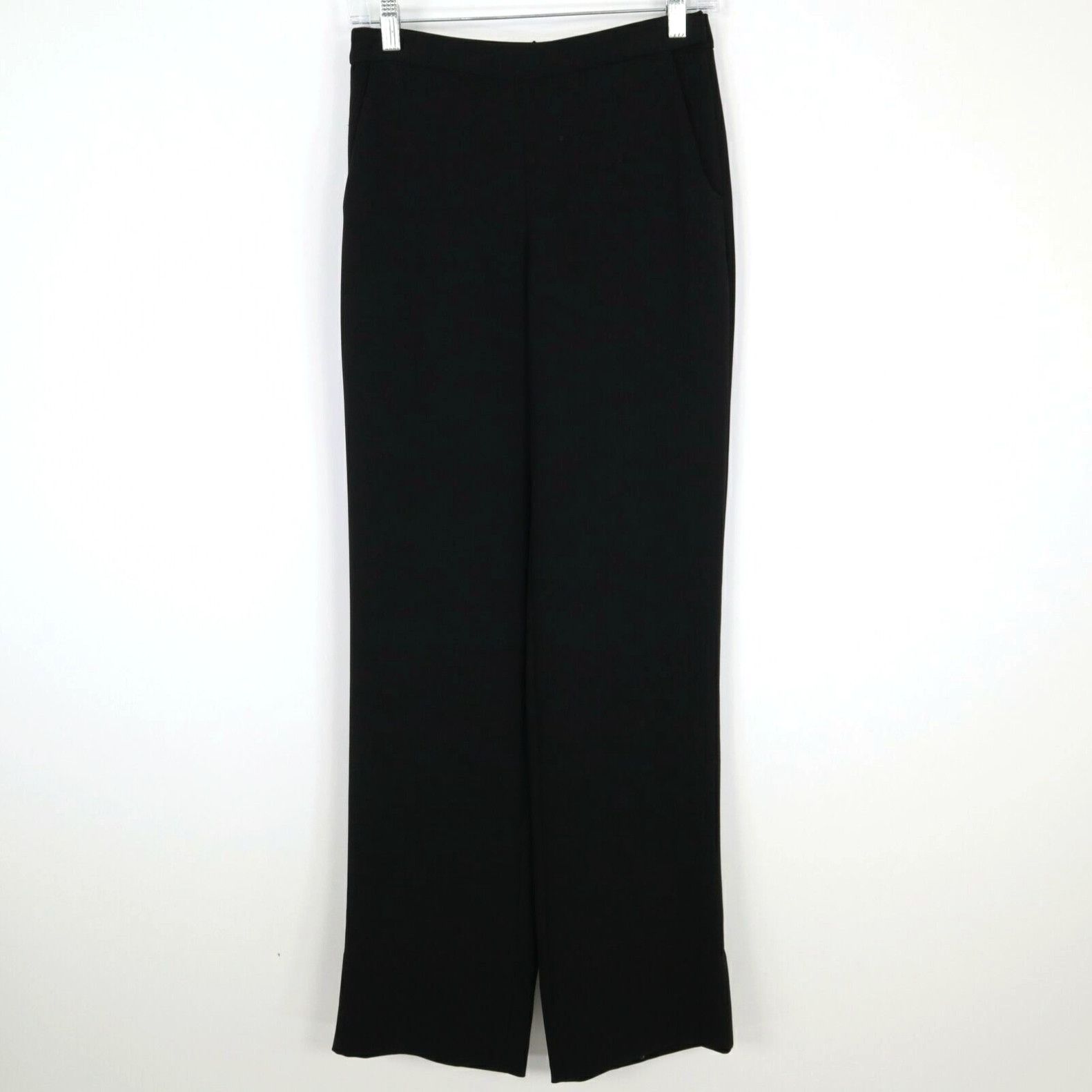 image of Vintage Mm.lafleur Dupont 4.0 Dress Pants Womens 0 New Black Straight Wide Leg $225 in White