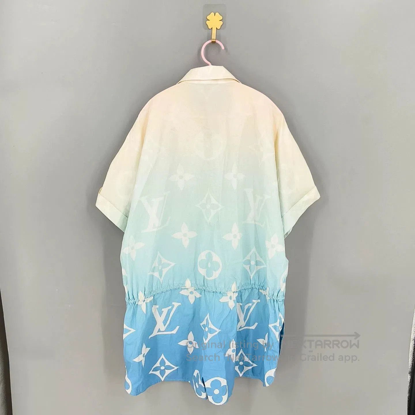 Louis Vuitton Louis Vuitton Blue Gradient Print Dress. Size US 40 / EU 56 - 2 Thumbnail